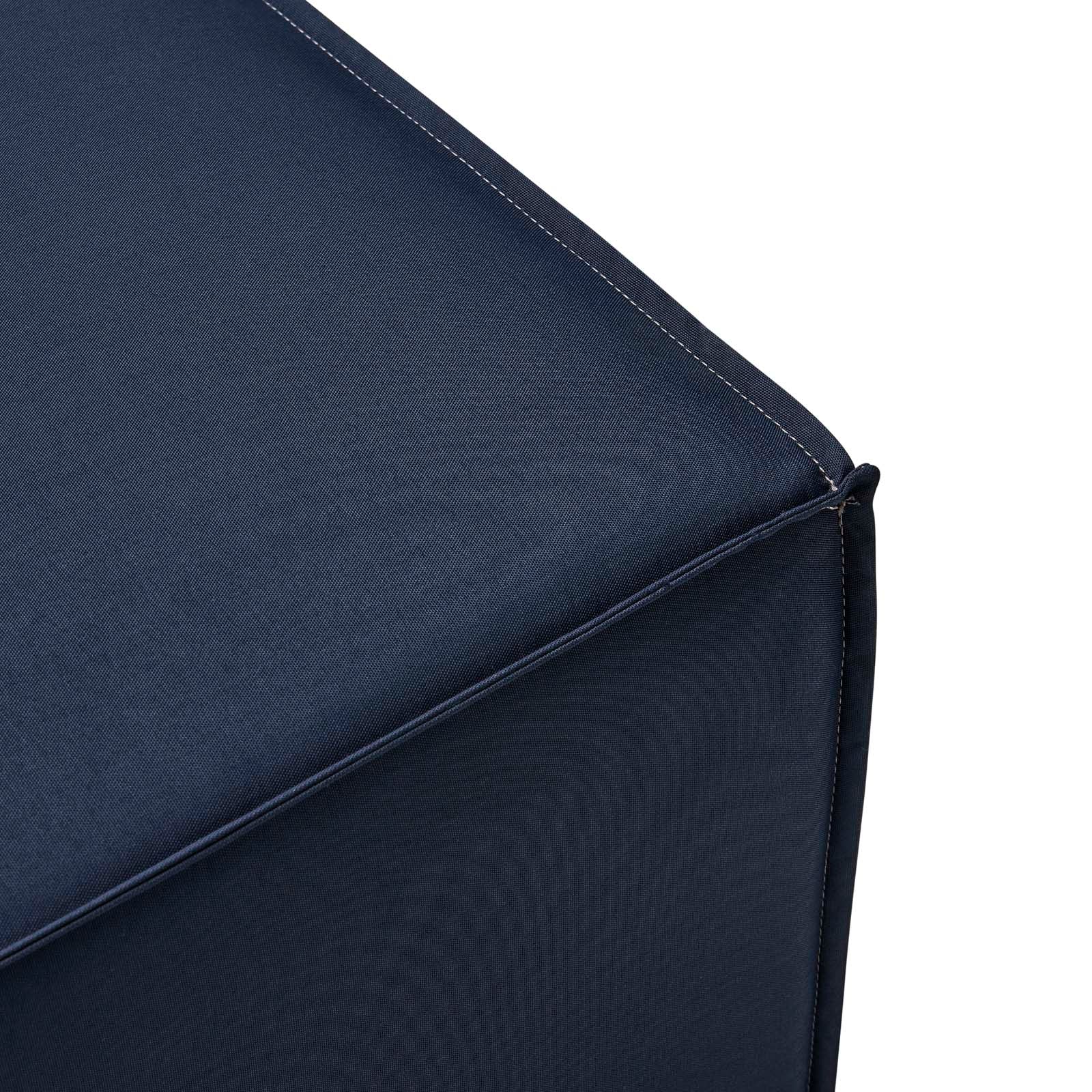 Modway Outdoor Stools & Benches - Saybrook Outdoor Patio Upholstered Sectional Sofa Ottoman Navy