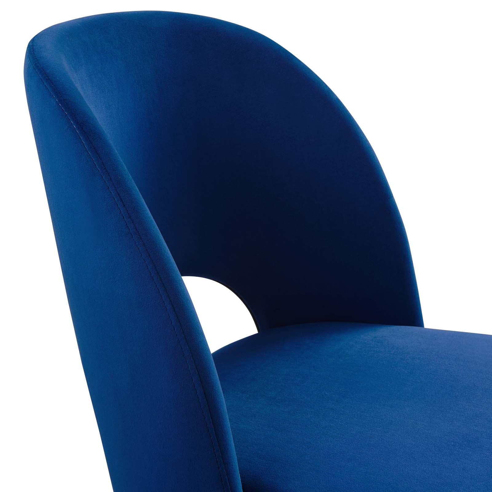 Modway Dining Chairs - Rouse Performance Velvet Dining Side Chair Navy