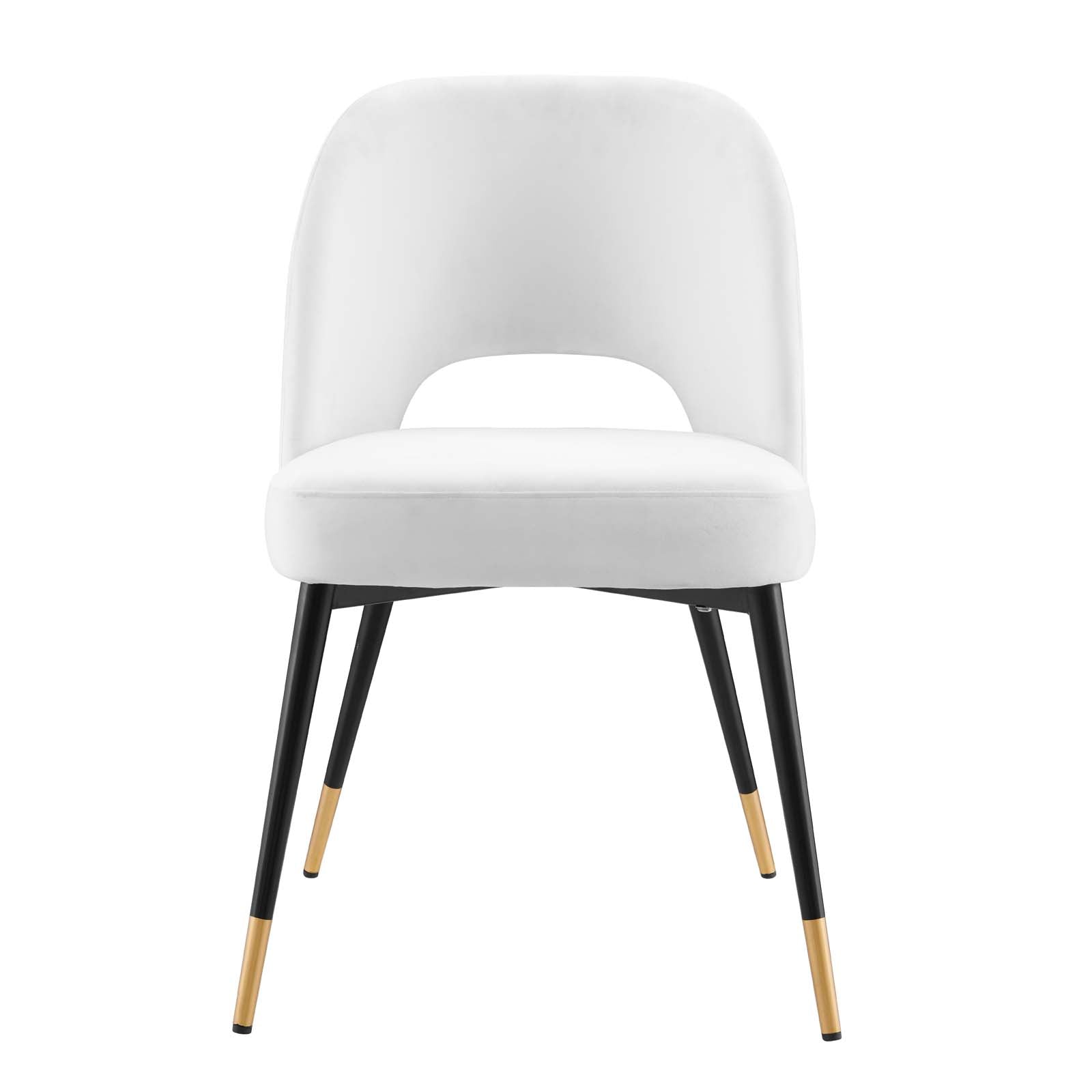 Modway Dining Chairs - Rouse Performance Velvet Dining Side Chair White