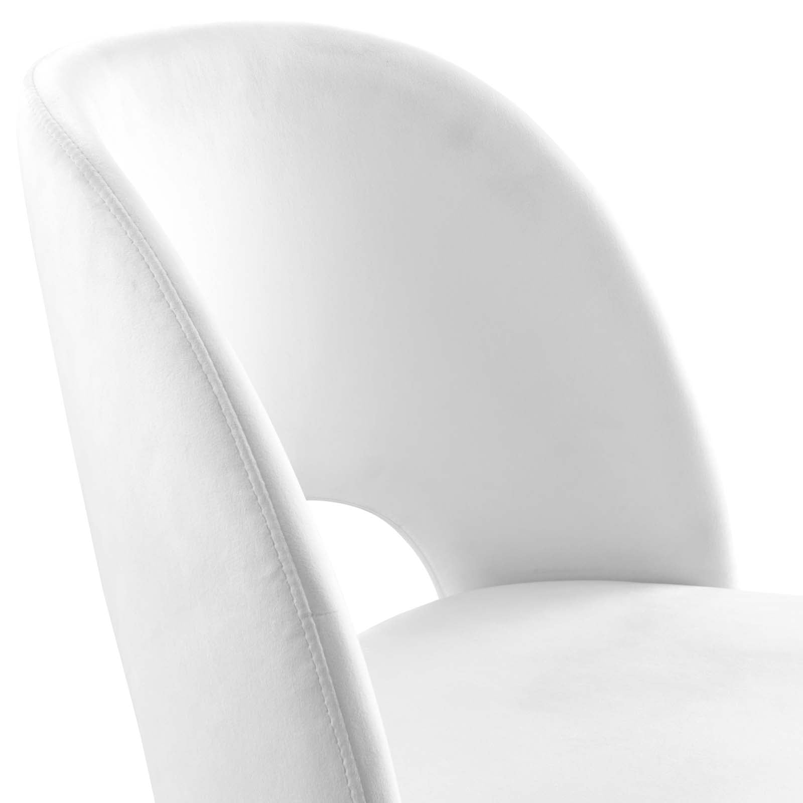 Modway Dining Chairs - Rouse Performance Velvet Dining Side Chair White