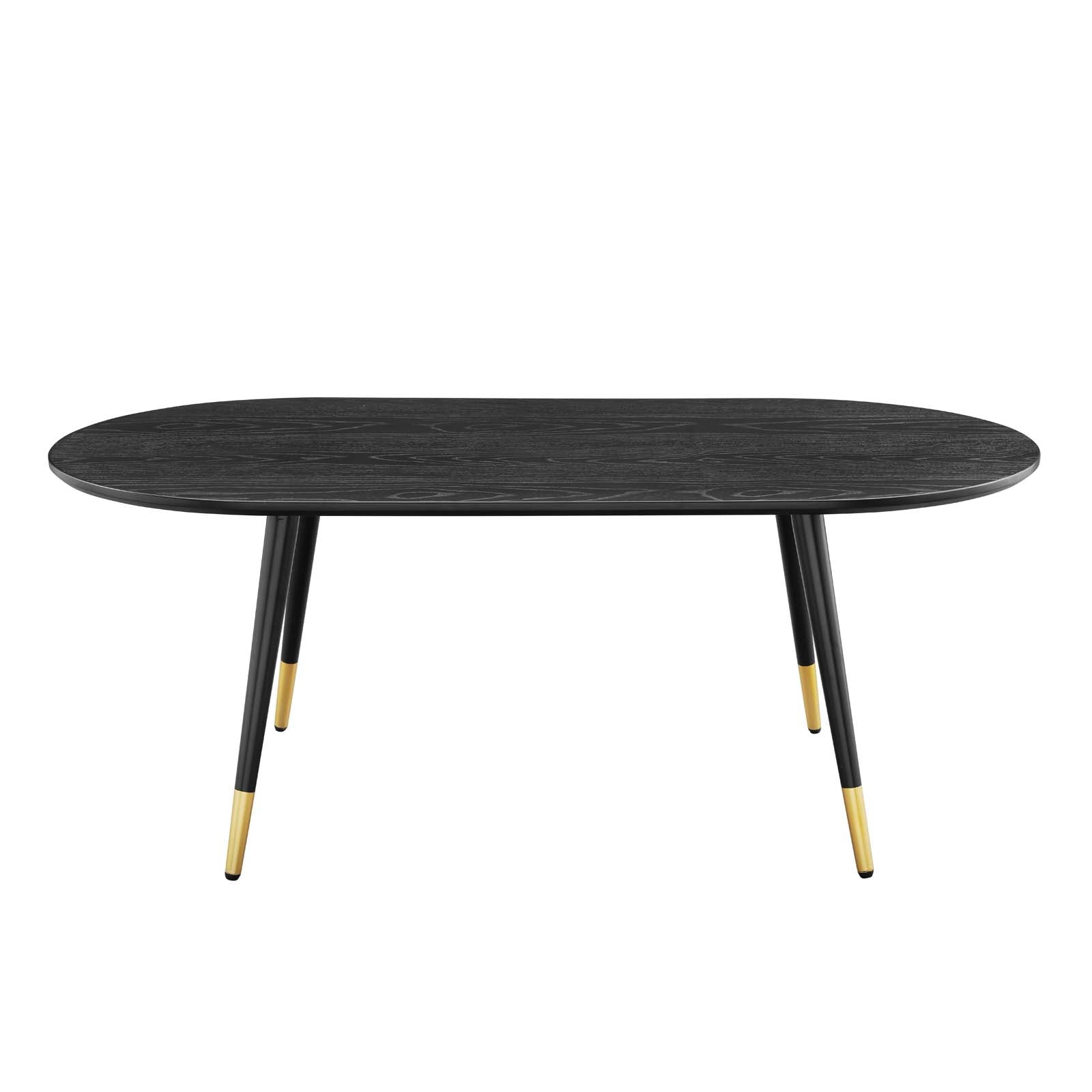 Modway Coffee Tables - Vigor-47"-Oval-Coffee-Table-Black