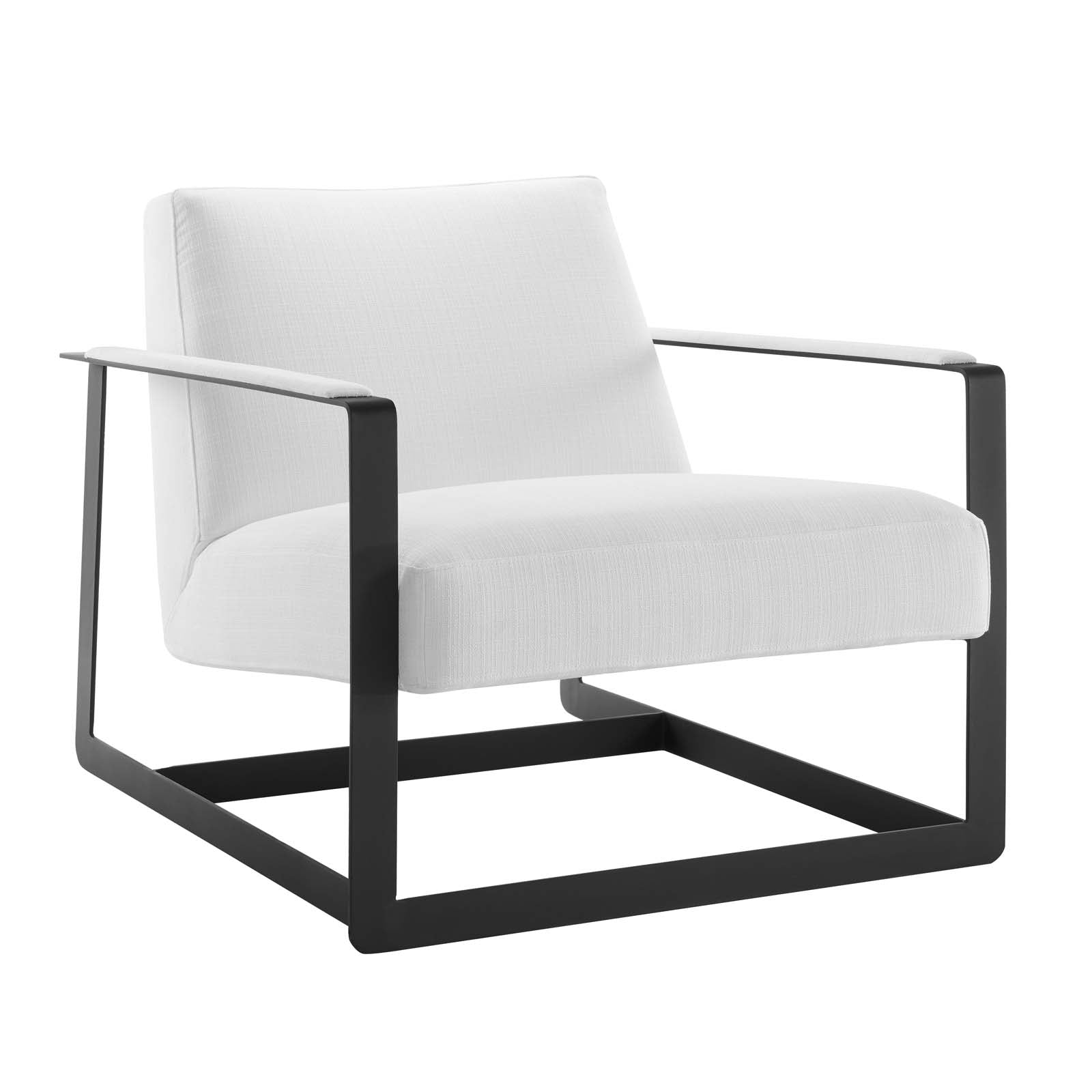 Modway Chairs - Seg Upholstered Accent Chair Black White