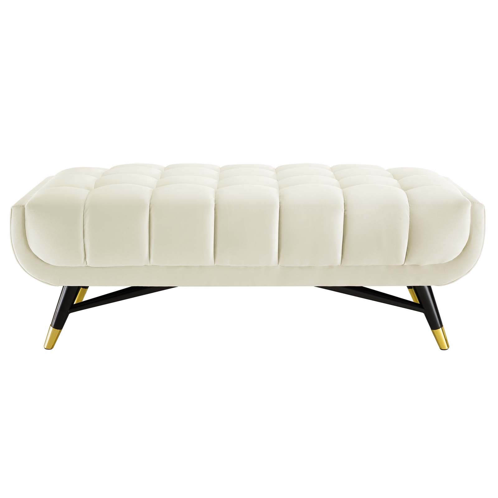 Modway Benches - Adept 47.5" Performance Velvet Bench Ivory