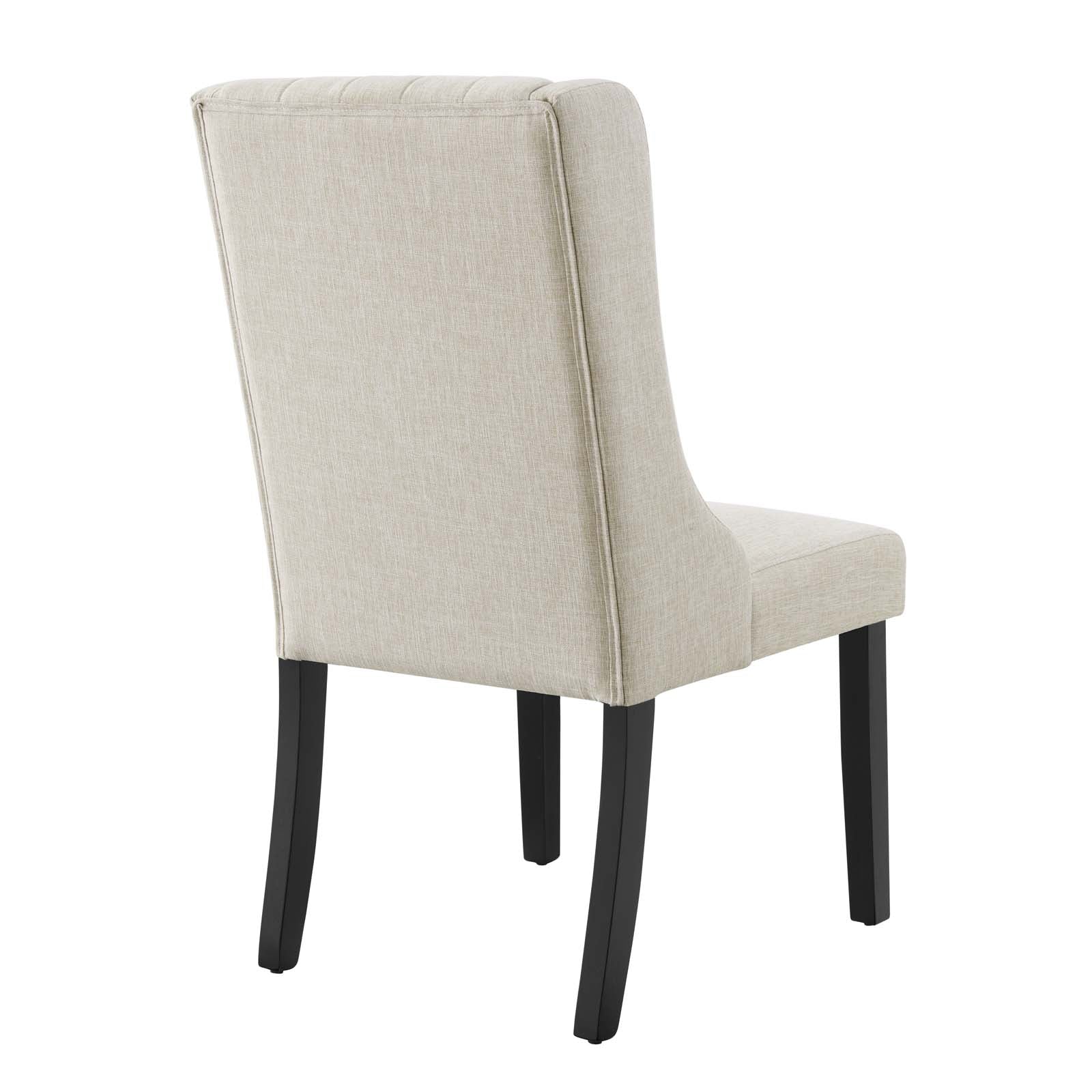 Modway Dining Chairs - Renew Parsons Fabric Dining Side Chairs - Set of 2 Beige