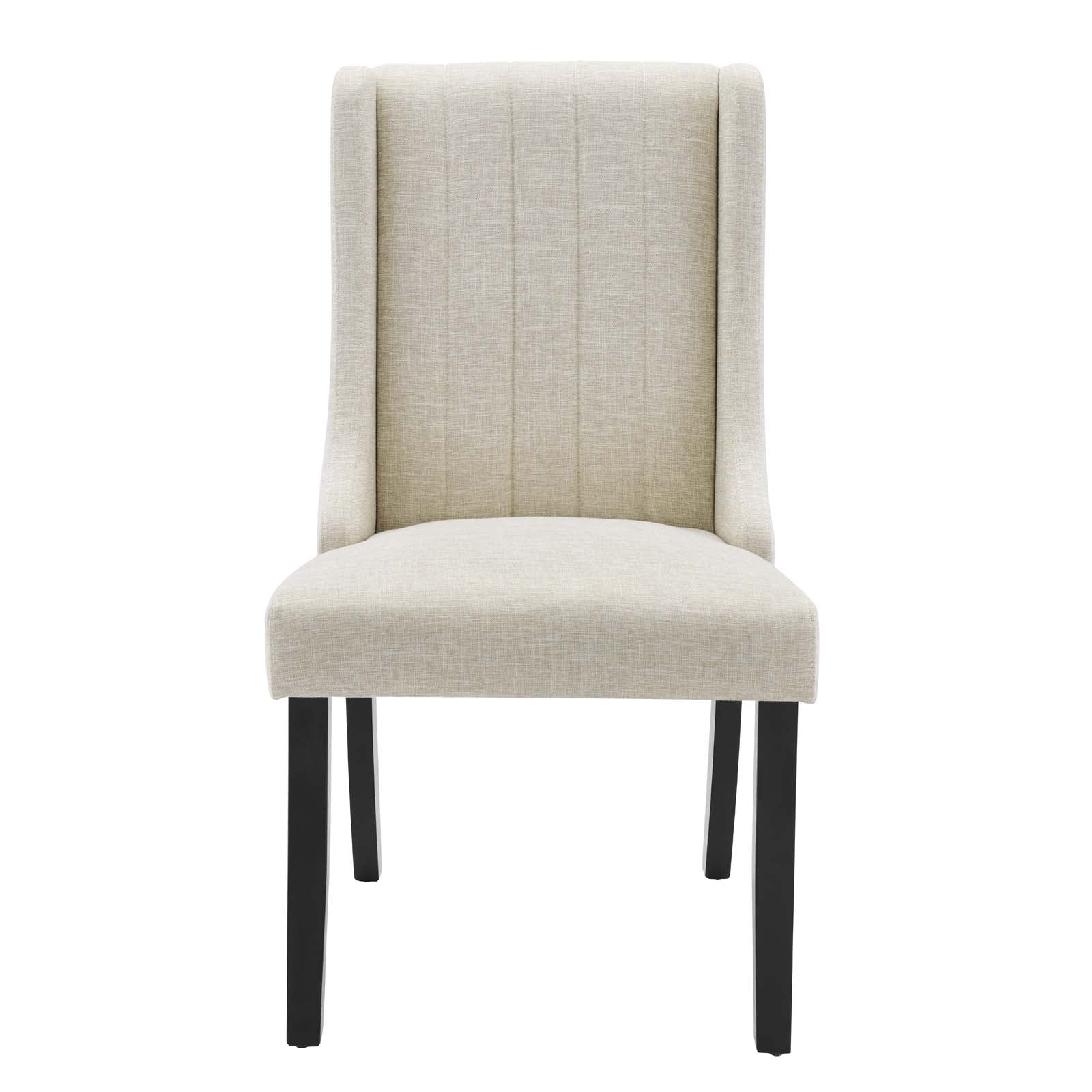Modway Dining Chairs - Renew Parsons Fabric Dining Side Chairs - Set of 2 Beige
