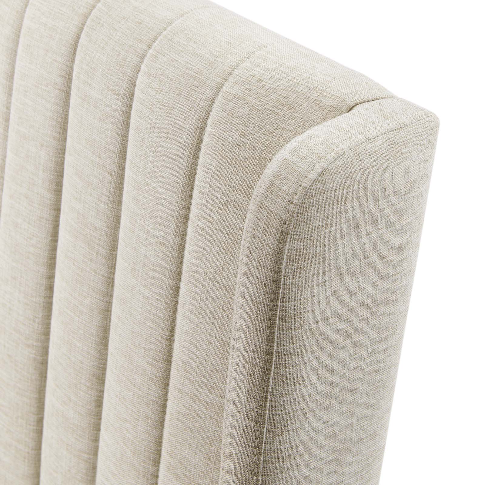Modway Dining Chairs - Renew Parsons Fabric Dining Side Chairs - Set of 2 Beige