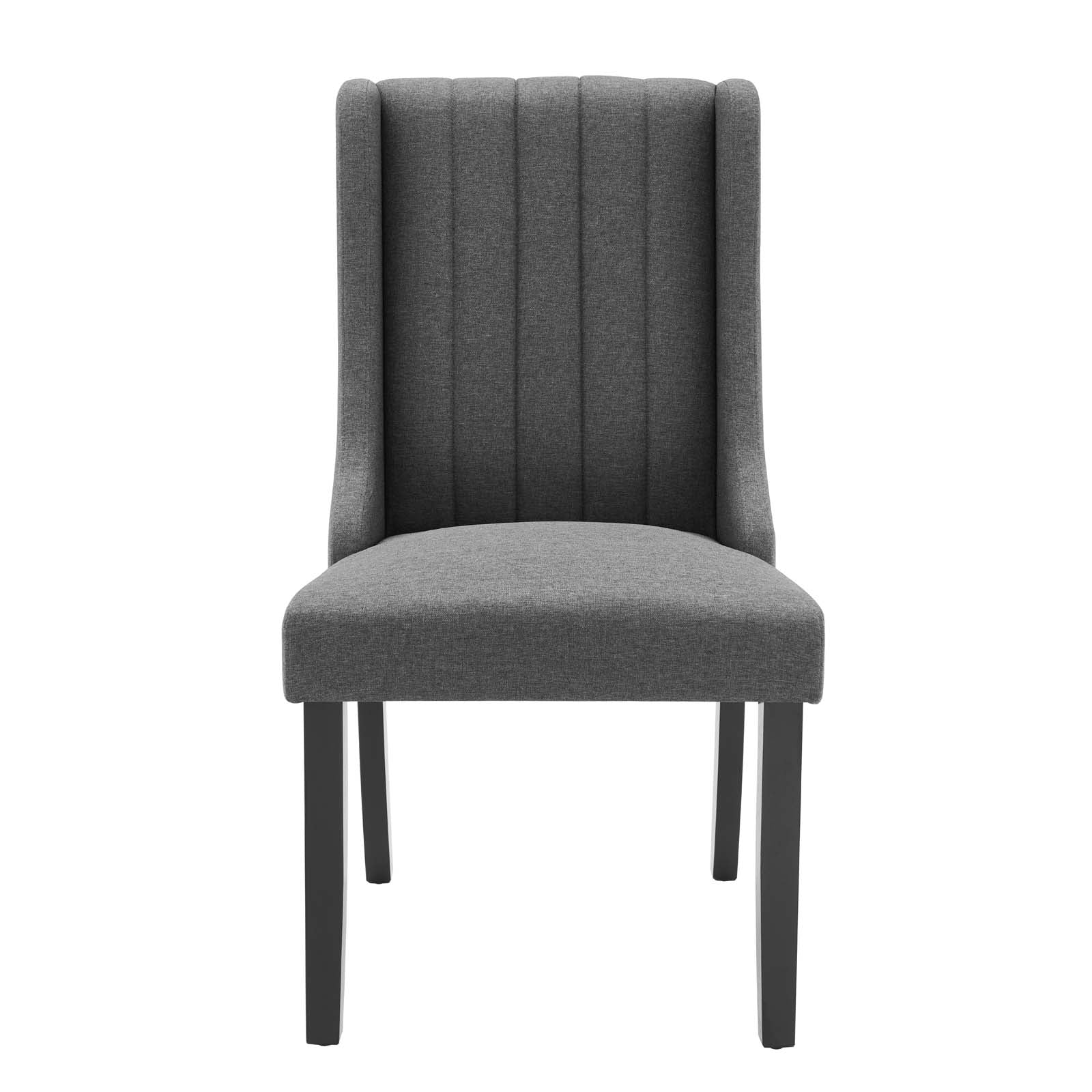 Modway Dining Chairs - Renew Parsons Fabric Dining Side Chairs - Set of 2 Gray