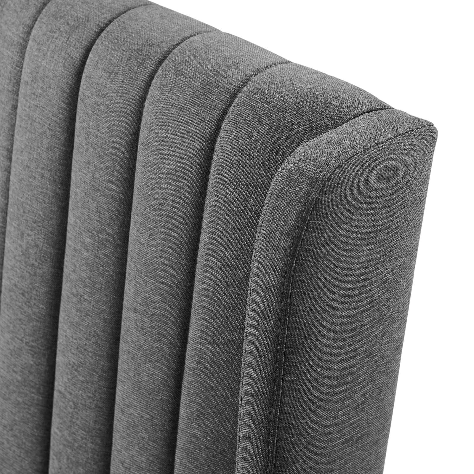 Modway Dining Chairs - Renew Parsons Fabric Dining Side Chairs - Set of 2 Gray