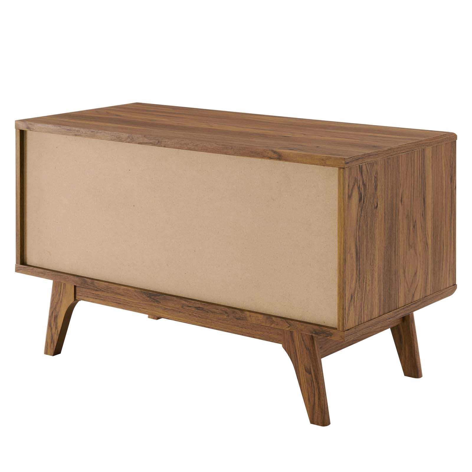 Modway TV & Media Units - Envision Vinyl Record Display Stand Walnut White