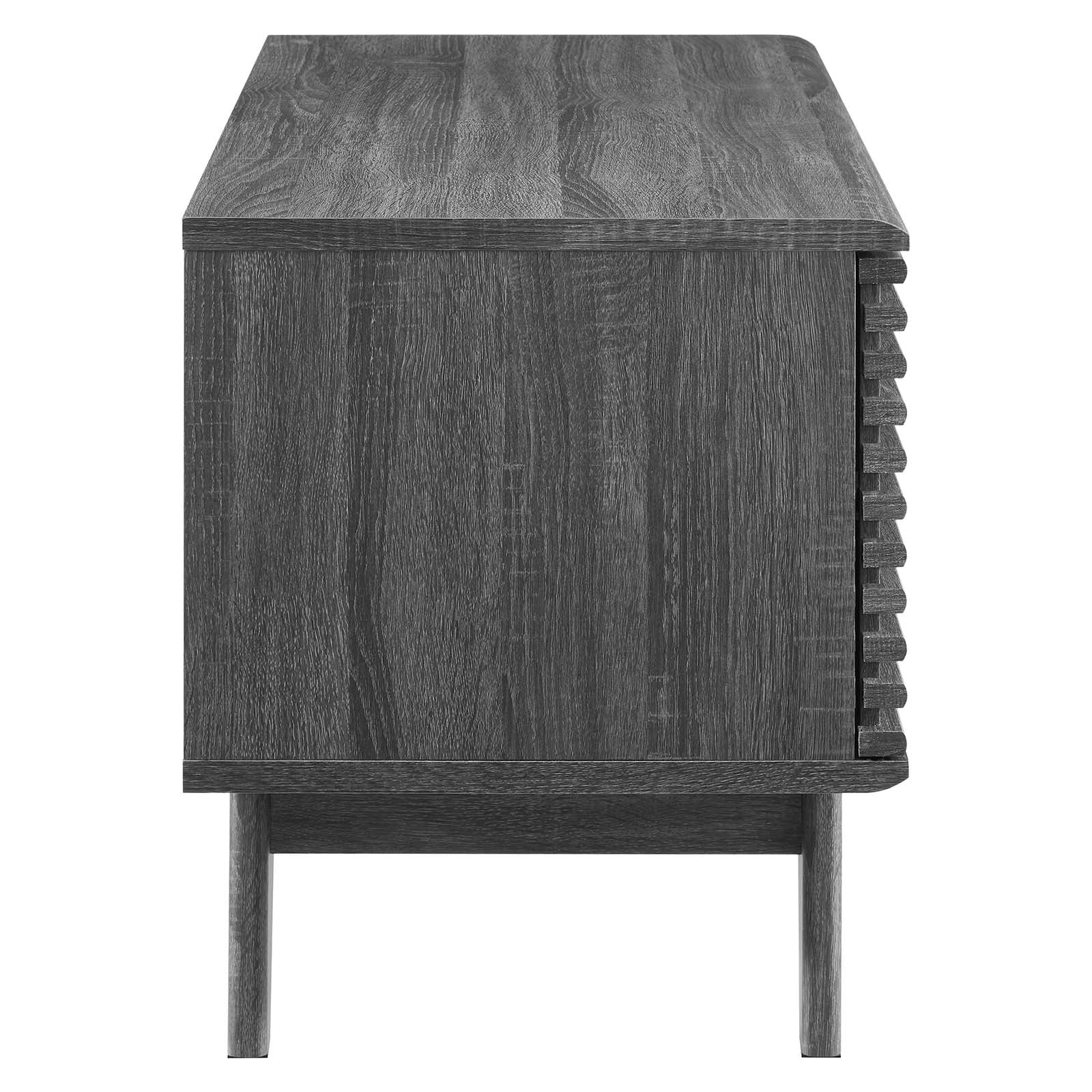 Modway Bookcases & Display Units - Render Vinyl Record Display Stand Charcoal