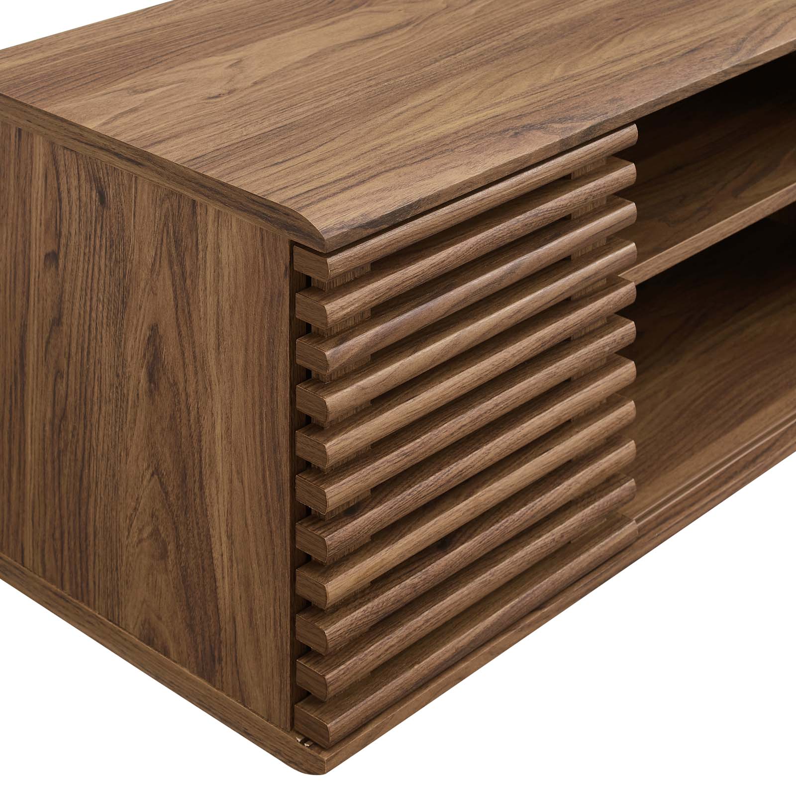Modway TV & Media Units - Render 46" Wall-Mount Media Console TV Stand Walnut