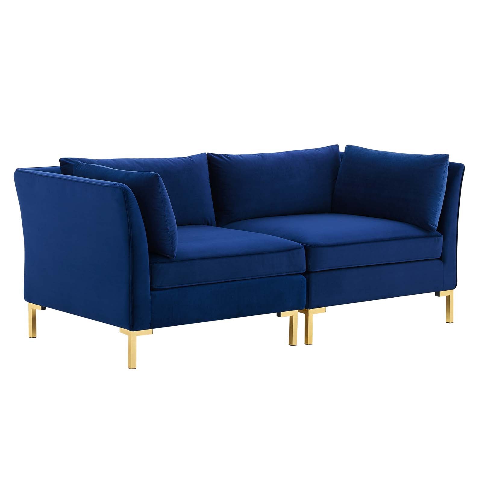 Modway Sofas & Couches - Ardent Performance Velvet Loveseat Navy