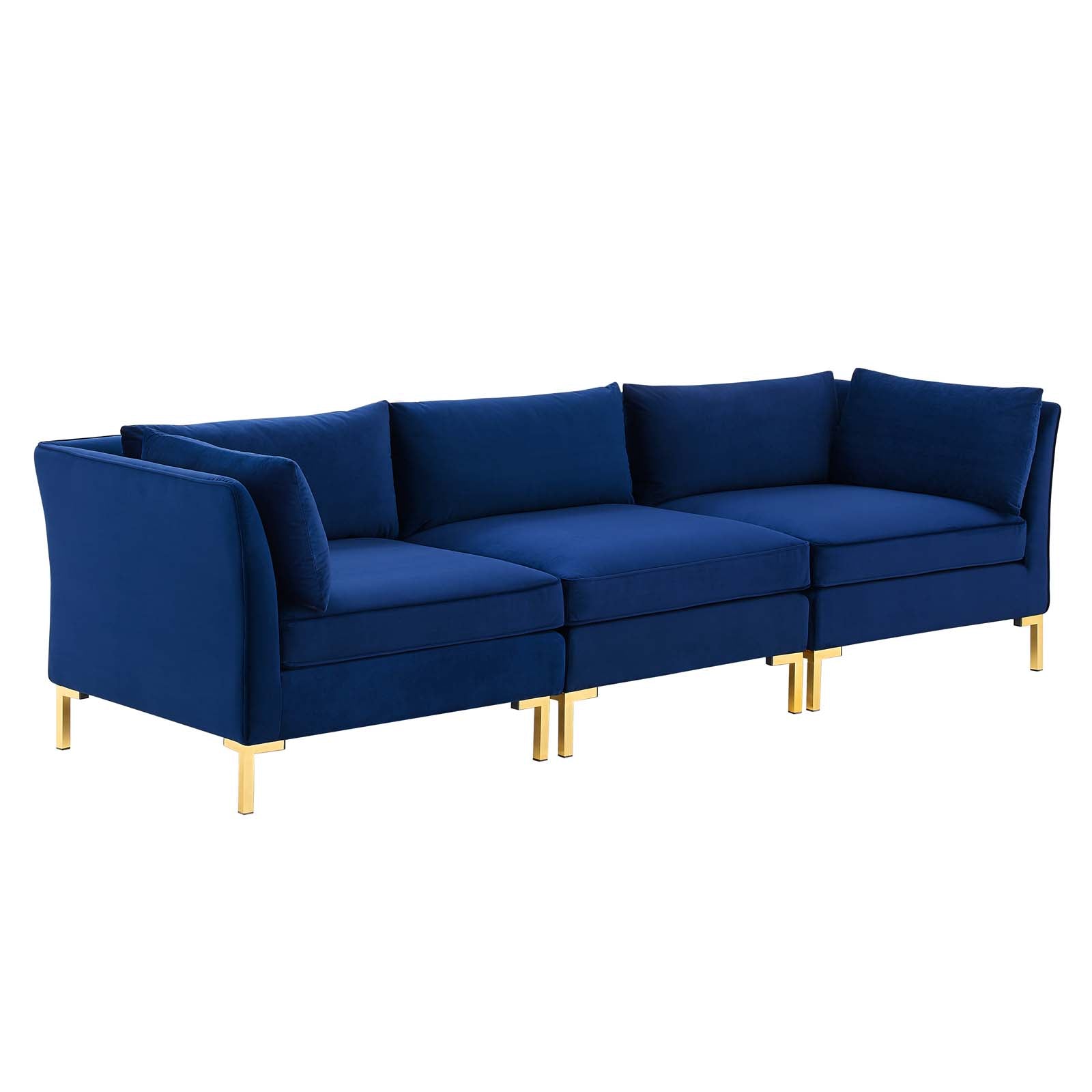 Modway Sofas & Couches - Ardent Performance Velvet Sofa Navy