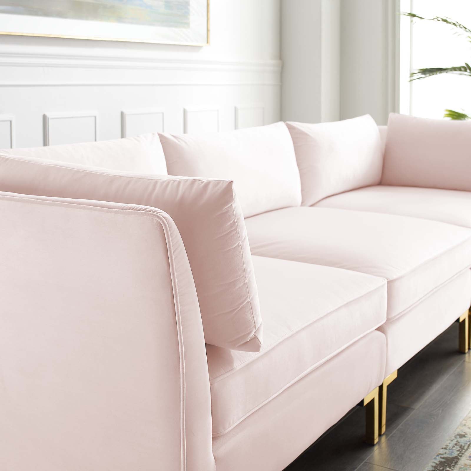 Modway Sofas & Couches - Ardent Performance Velvet Sofa Pink