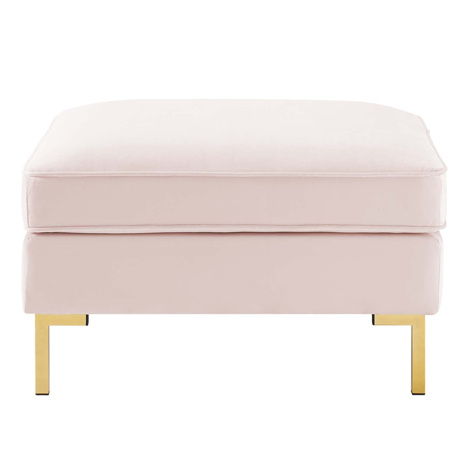 Modway Sectional Sofas - Ardent 6 Piece Performance Velvet Sectional Sofa Pink 134"
