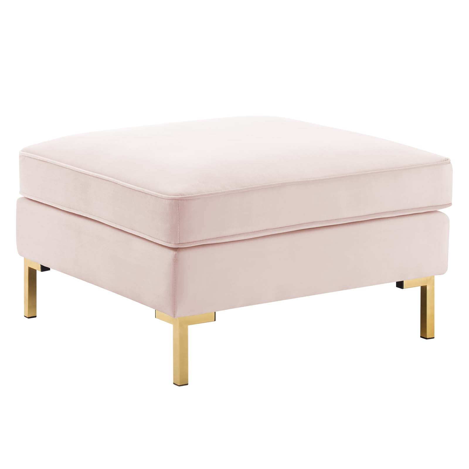 Modway Sectional Sofas - Ardent 5-Piece Performance Velvet 29 " H Sectional Sofa Pink