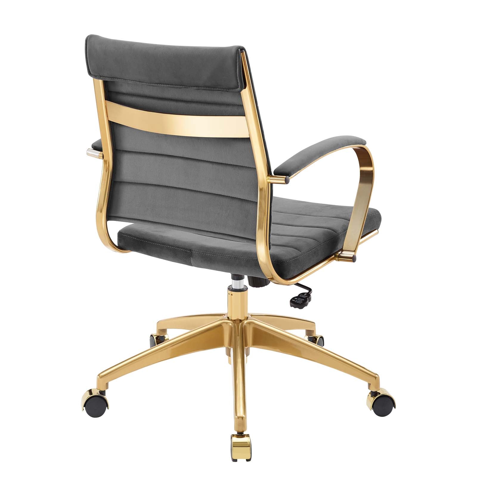 Modway Task Chairs - Jive Mid Back Performance Velvet Office Chair Gray