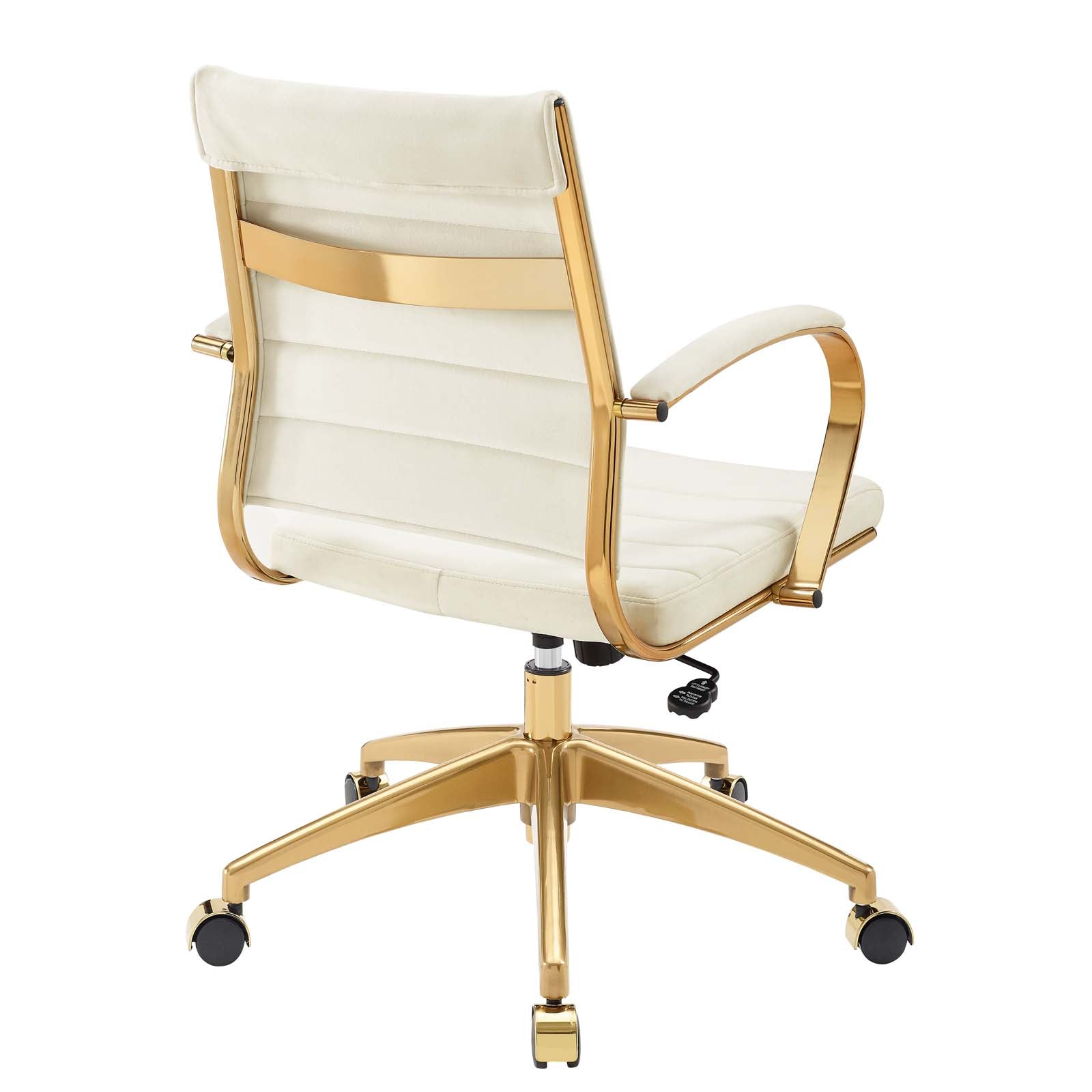 Modway Task Chairs - Jive Mid Back Performance Velvet Office Chair Ivory
