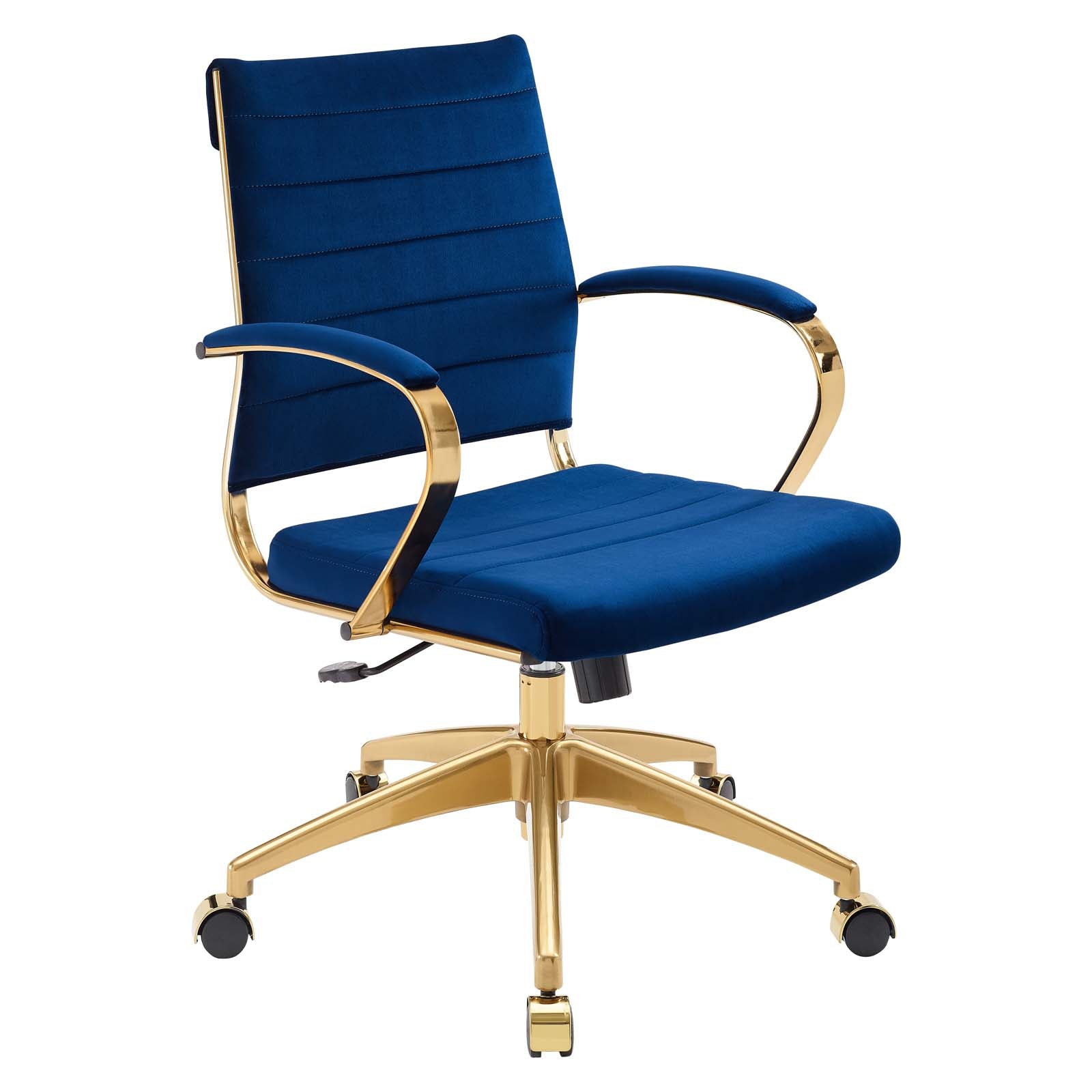 Modway Task Chairs - Jive Mid Back Performance Velvet Office Chair Navy