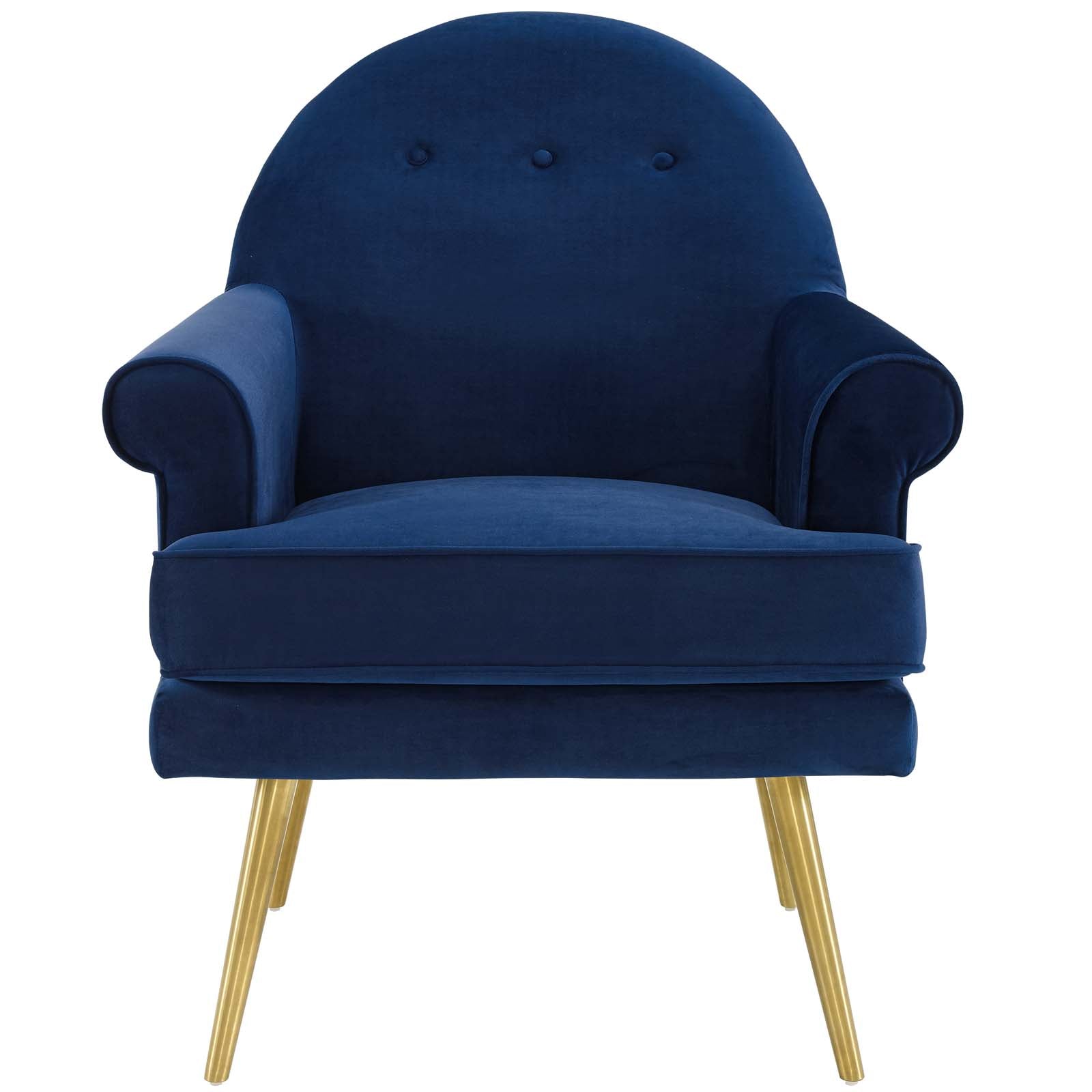 Modway Chairs - Revive Armchair Performance Velvet Navy ( Set of 2 )