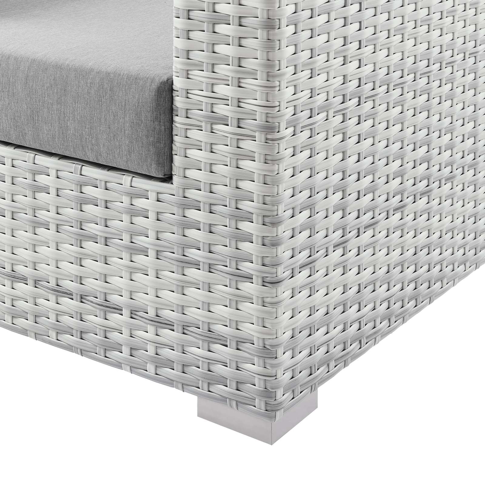 Modway Outdoor Chairs - Convene Outdoor Patio Armchair Light Gray