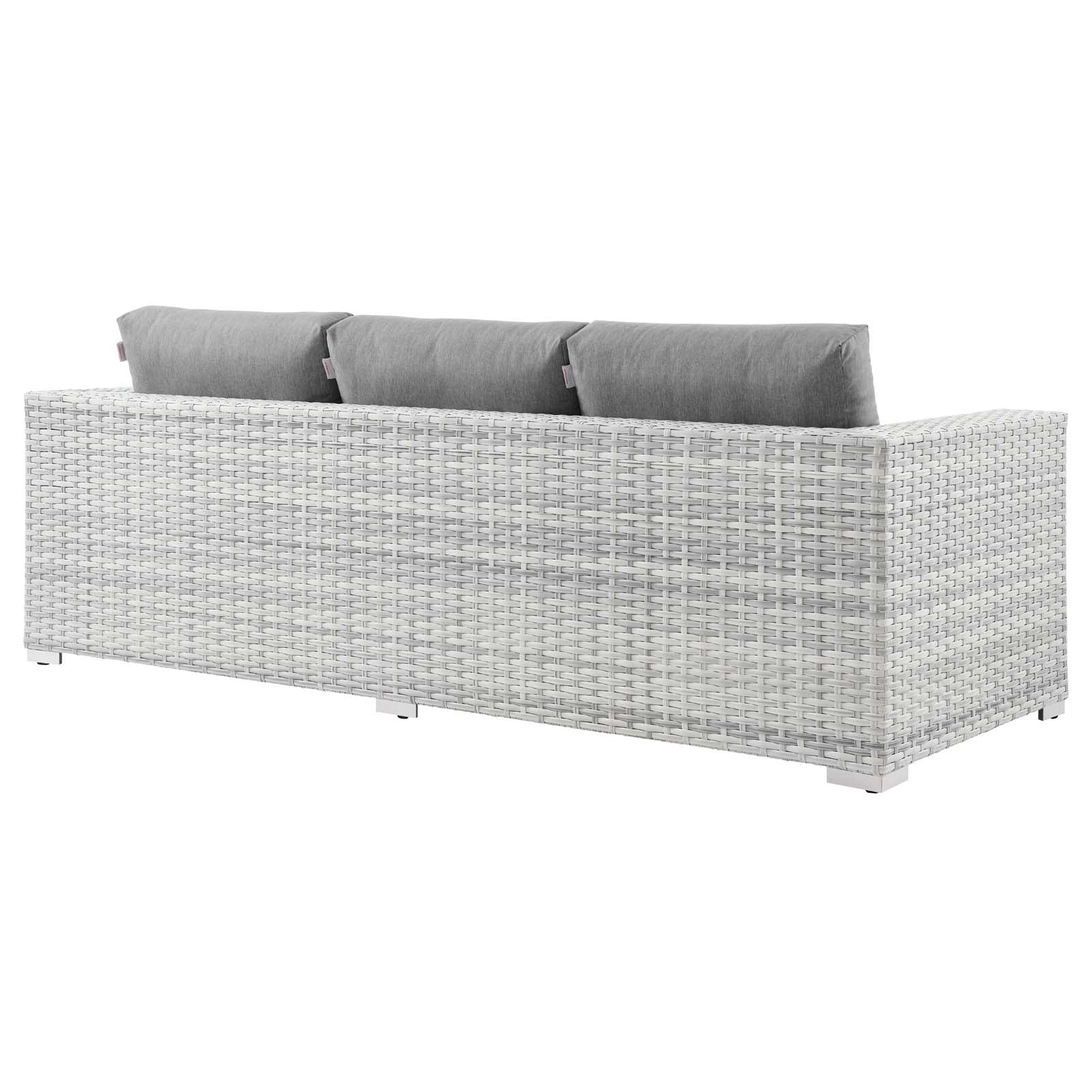 Modway Outdoor Sofas - Convene-Outdoor-Patio-Sofa-Light-Gray-Gray