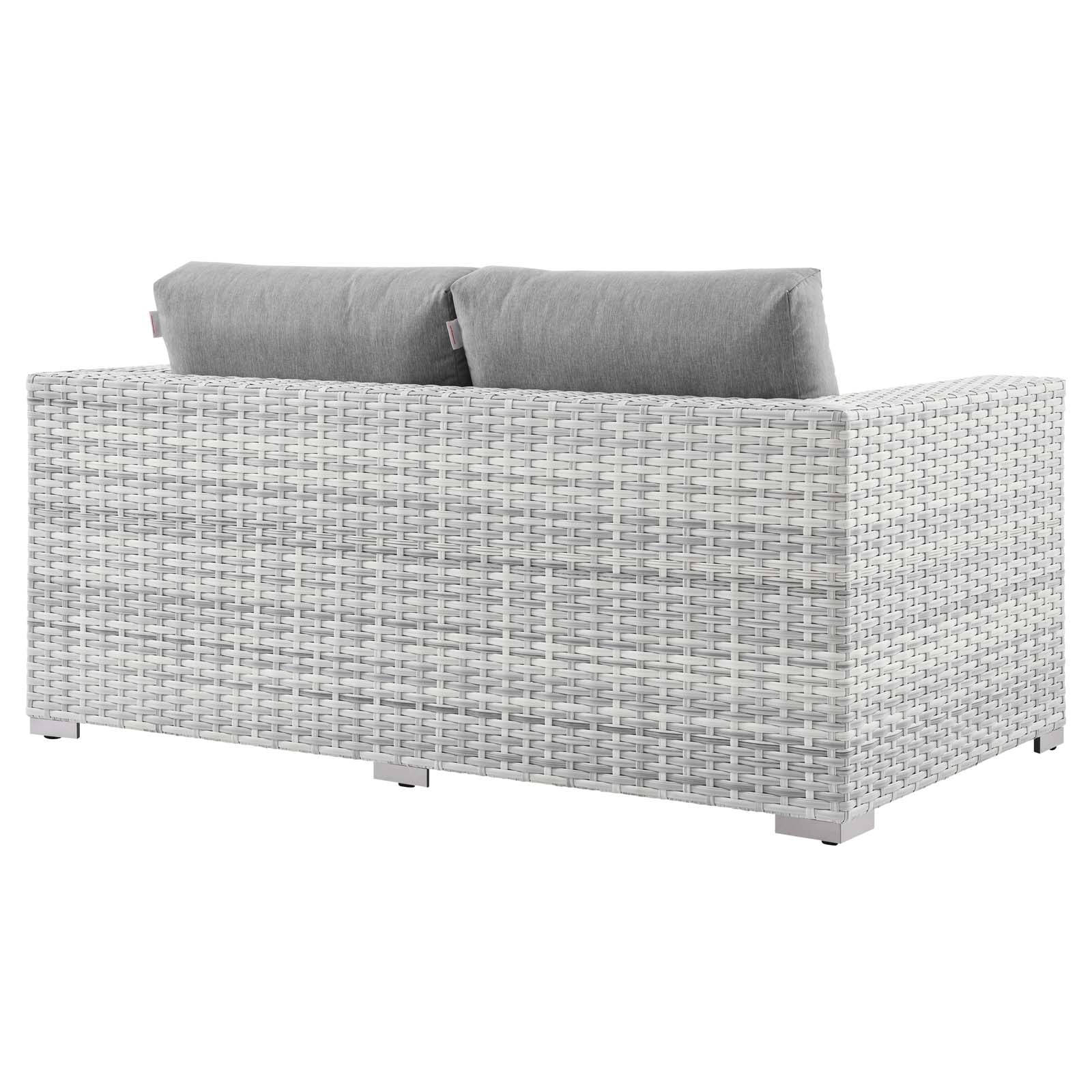 Modway Outdoor Sofas - Convene Outdoor Patio Loveseat Light Gray