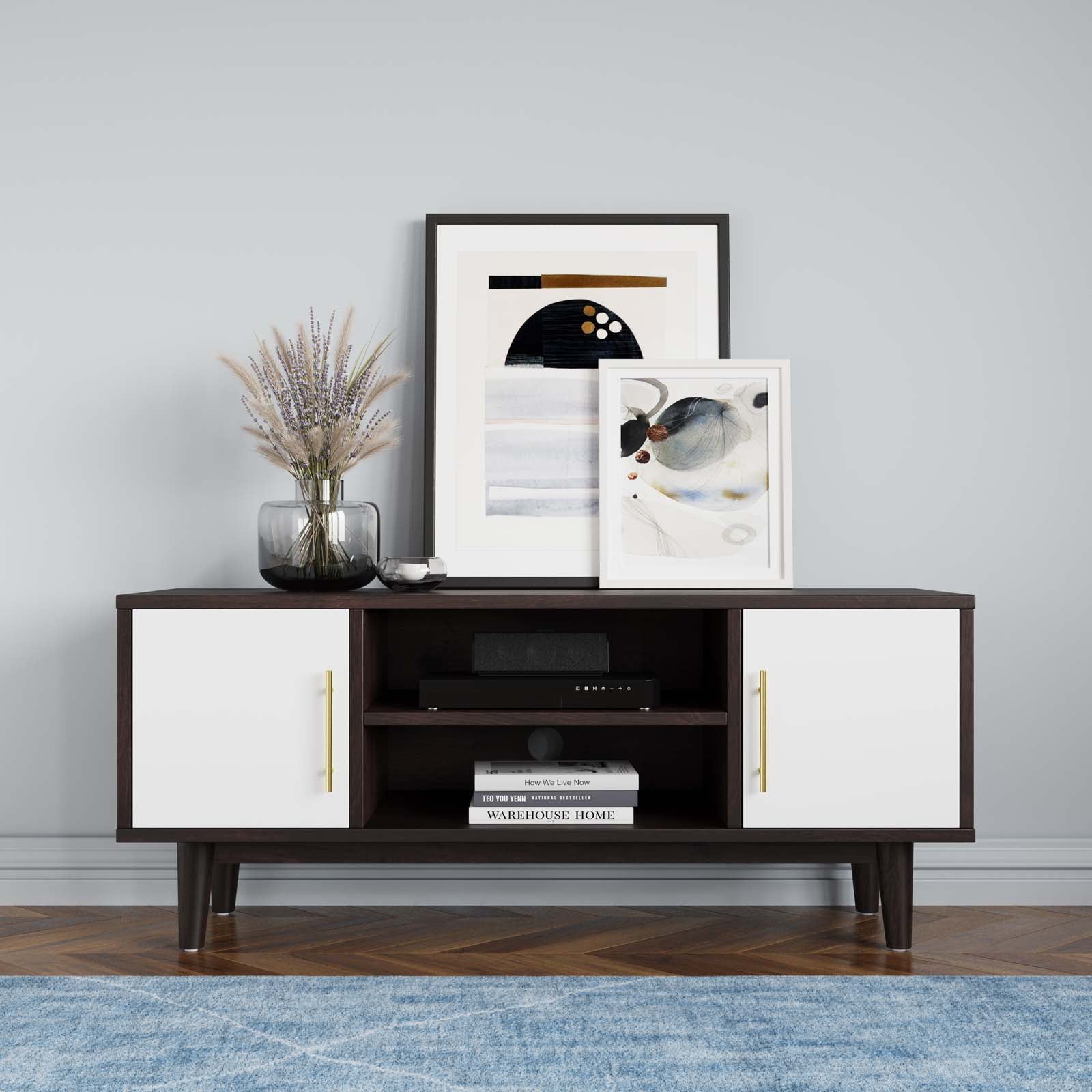 Modway TV & Media Units - Daxton 43" TV Stand Cappuccino White