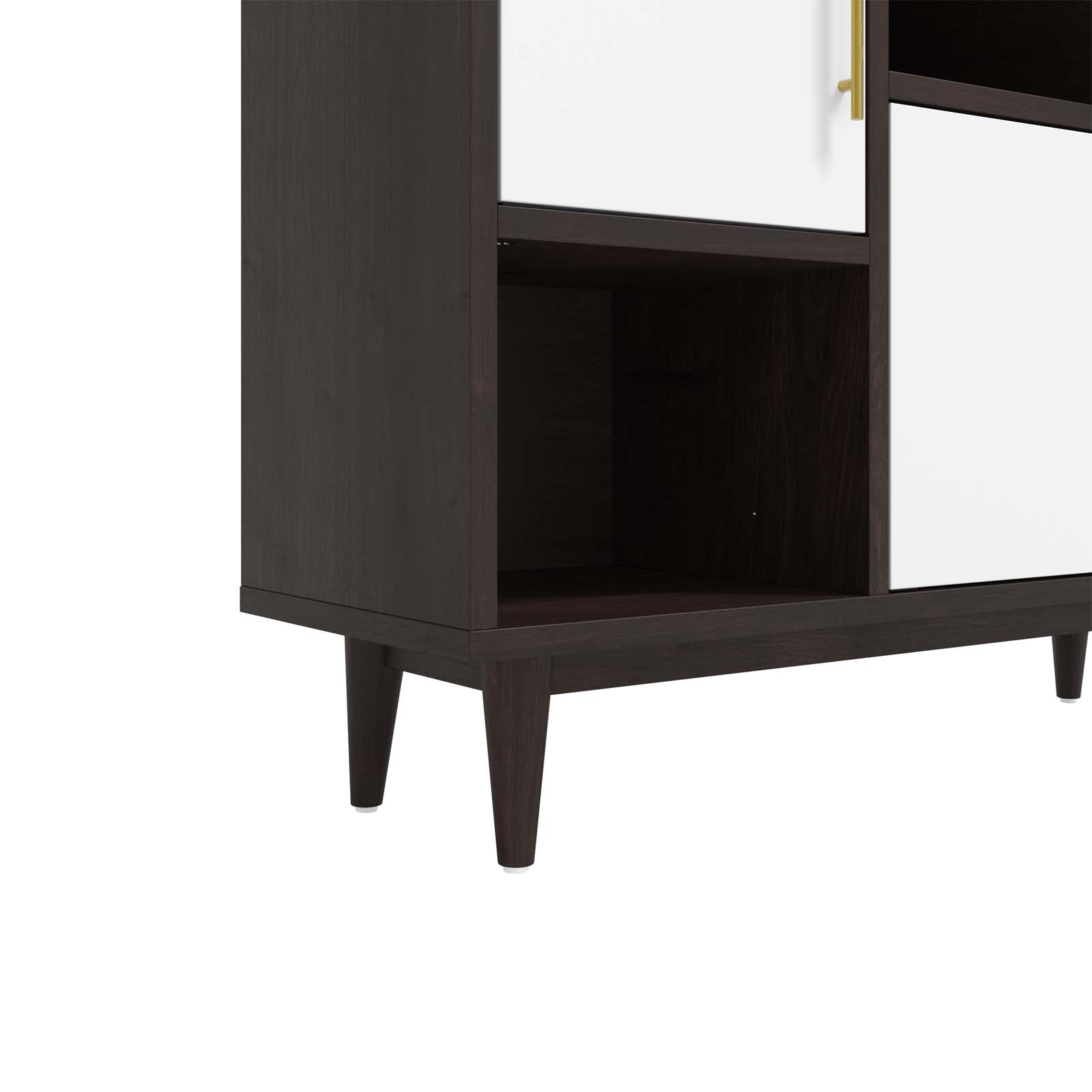 Modway Bookcases & Display Units - Daxton Display Stand Cappuccino White