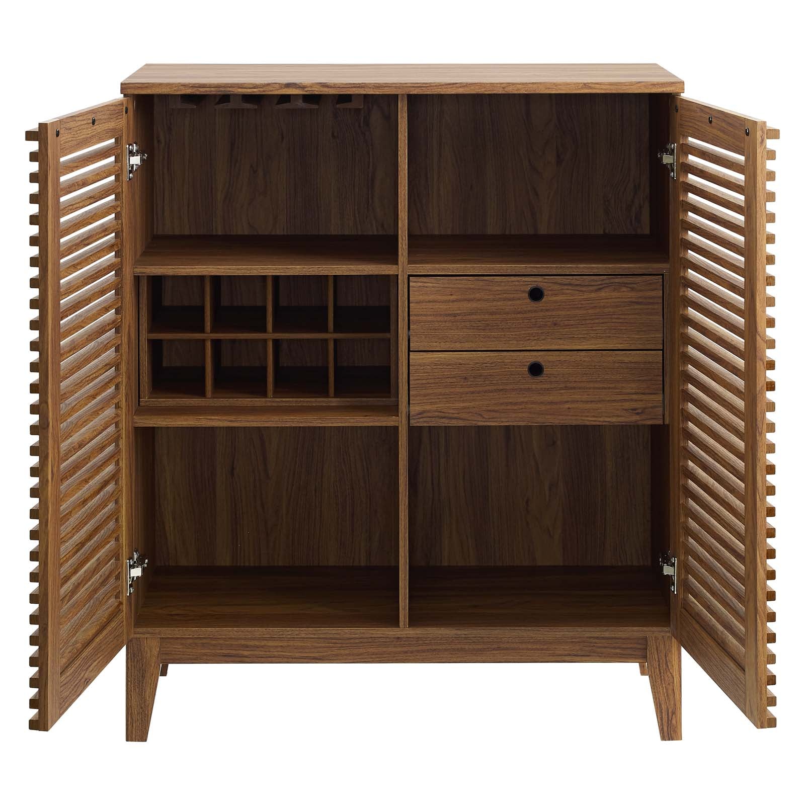 Modway Buffets & Sideboards - Render Bar Cabinet Walnut