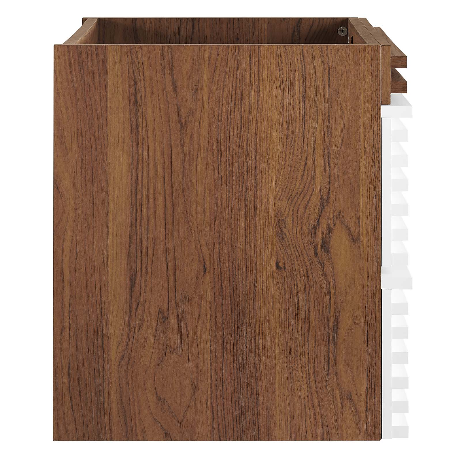 Modway Bathroom Vanity - Render 24" Wall-Mount Bathroom Vanity Cabinet White Walnut