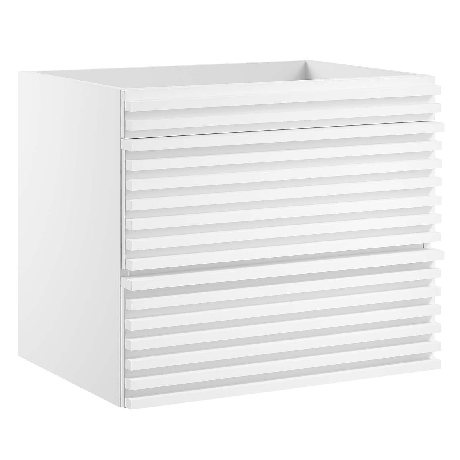 Modway Bathroom Vanity - Render 24" Wall-Mount Bathroom Vanity Cabinet White