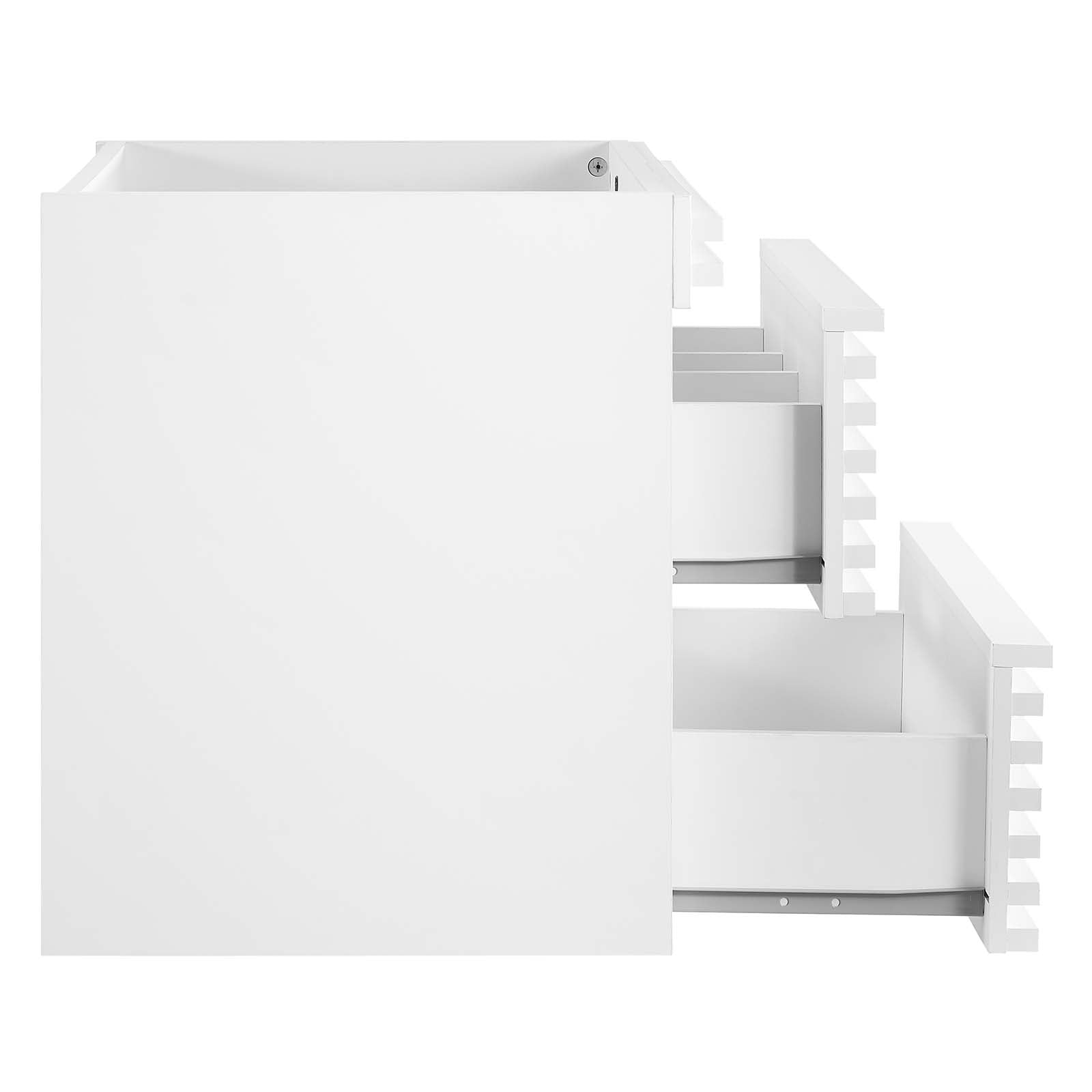 Modway Bathroom Vanity - Render 24" Wall-Mount Bathroom Vanity Cabinet White