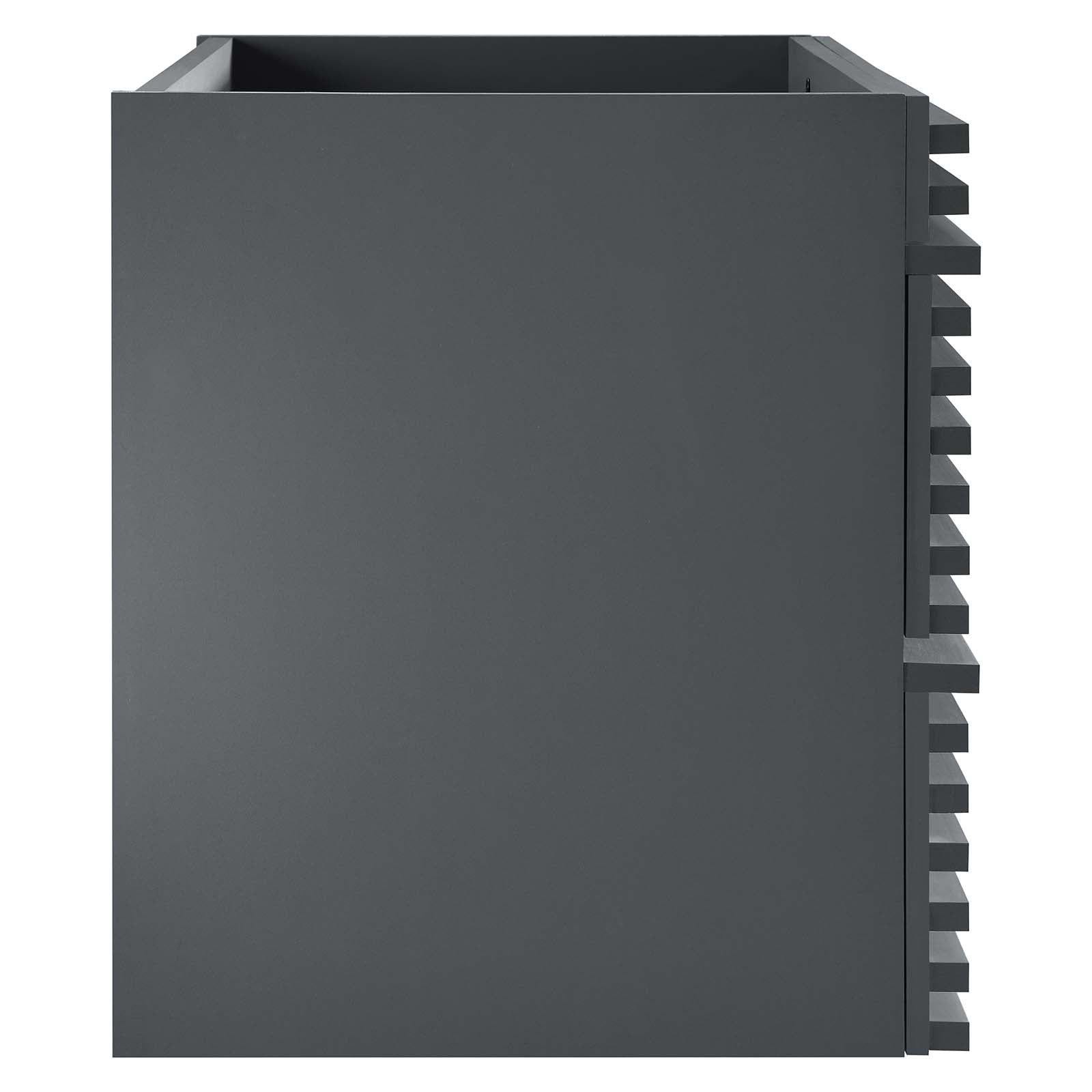 Modway Bathroom Vanity - Render 36" Wall-Mount Bathroom Vanity Cabinet Gray