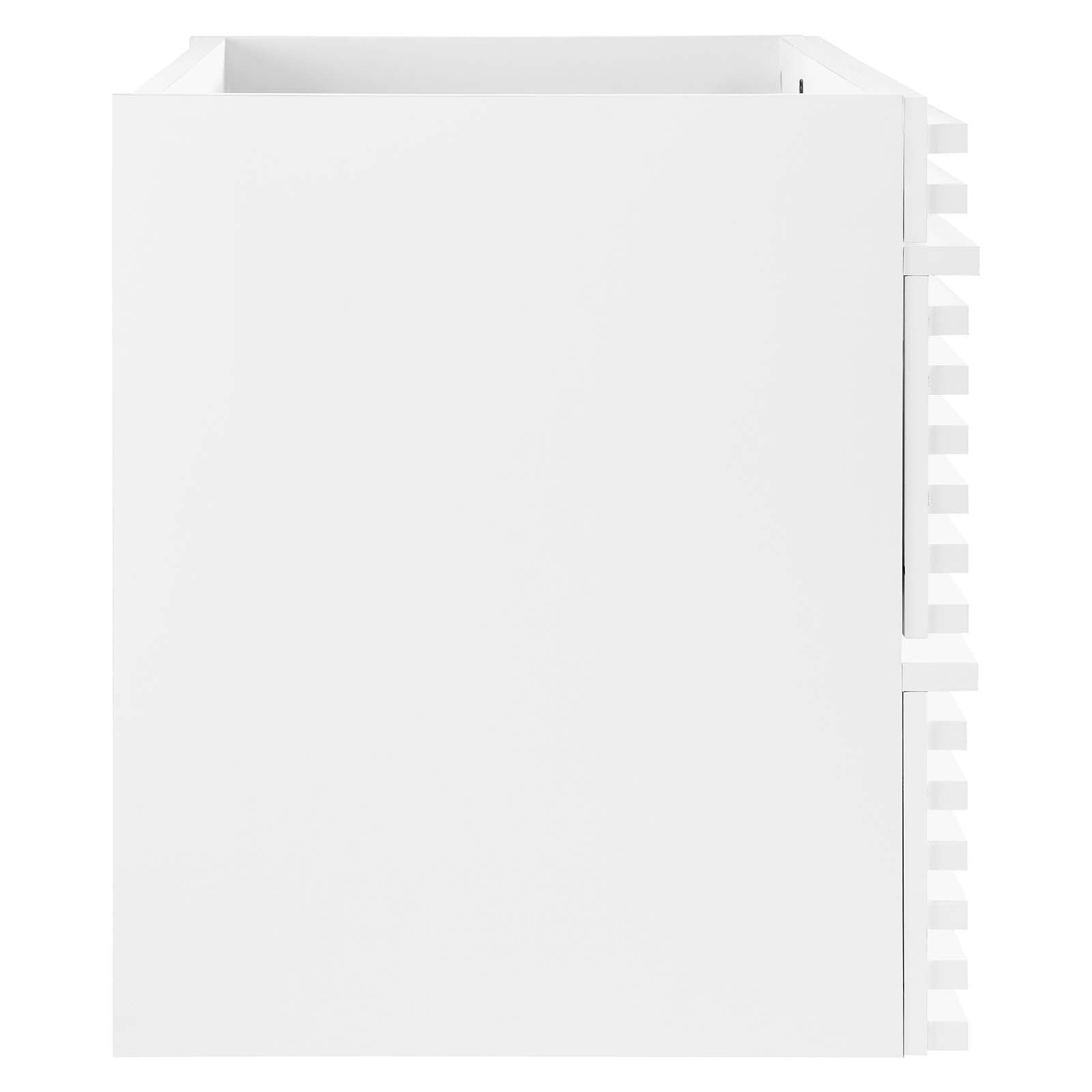 Modway Bathroom Vanity - Render 36" Wall-Mount Bathroom Vanity Cabinet White