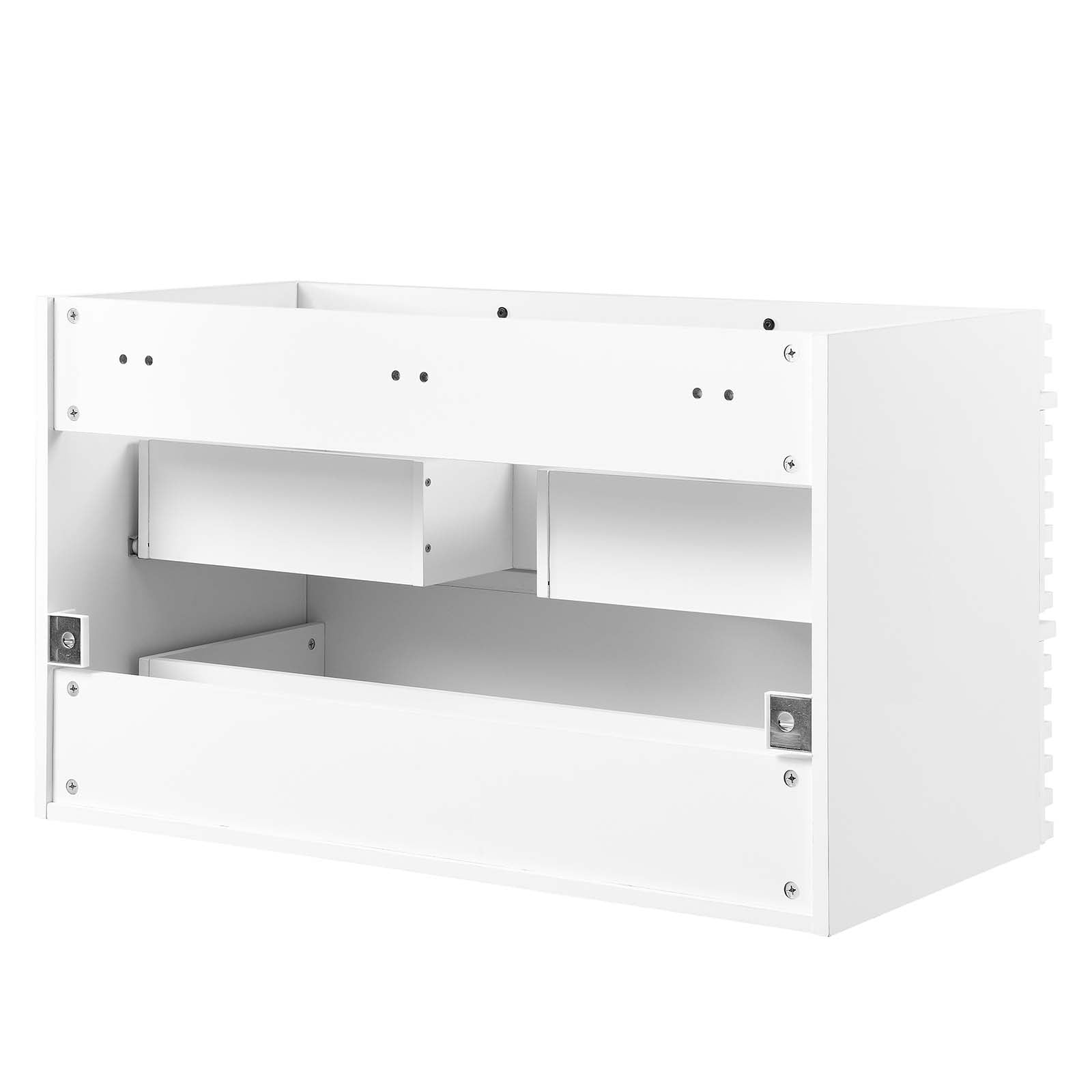 Modway Bathroom Vanity - Render 36" Wall-Mount Bathroom Vanity Cabinet White