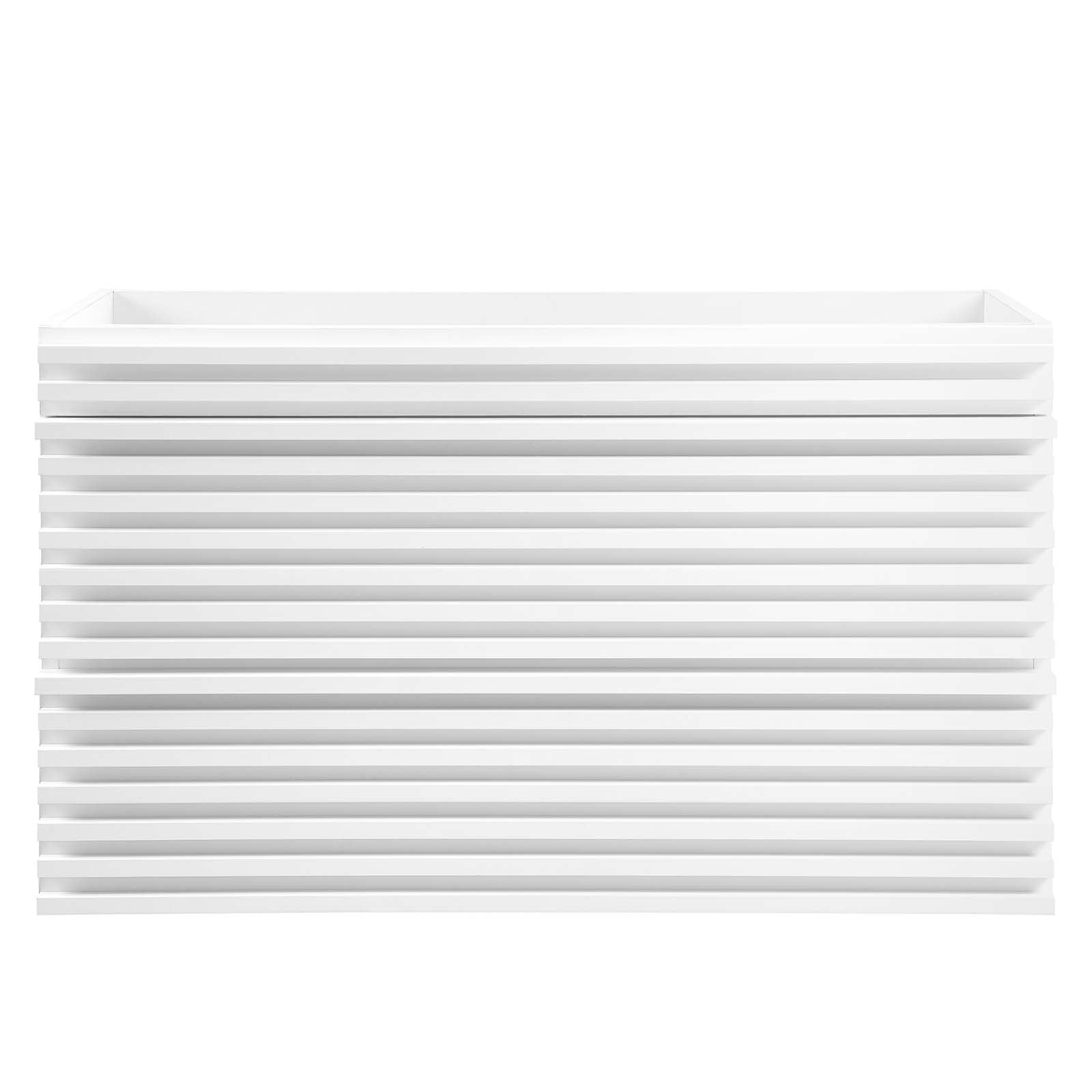 Modway Bathroom Vanity - Render 36" Wall-Mount Bathroom Vanity Cabinet White