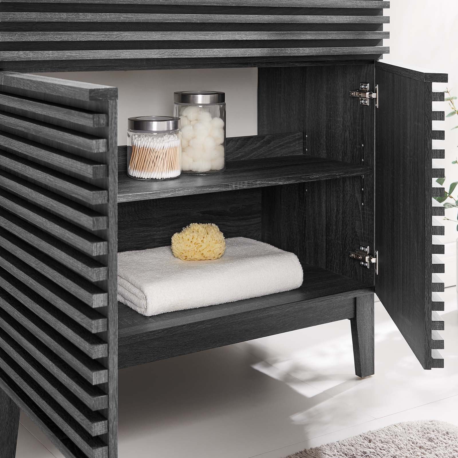 Modway Bathroom Vanity - Render 36" Bathroom Vanity Cabinet Charcoal