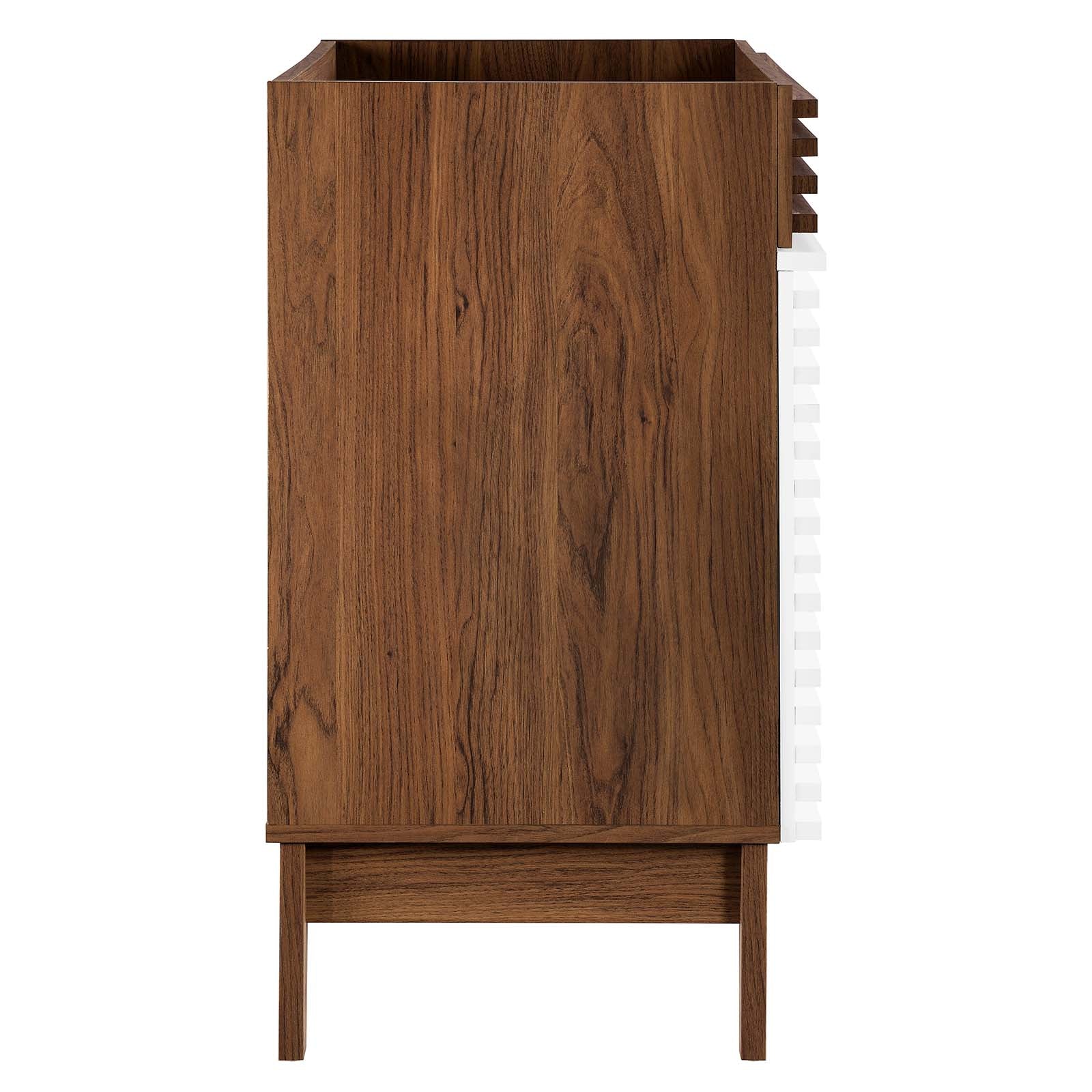 Modway Bathroom Vanity - Render 36" Bathroom Vanity Cabinet White Walnut