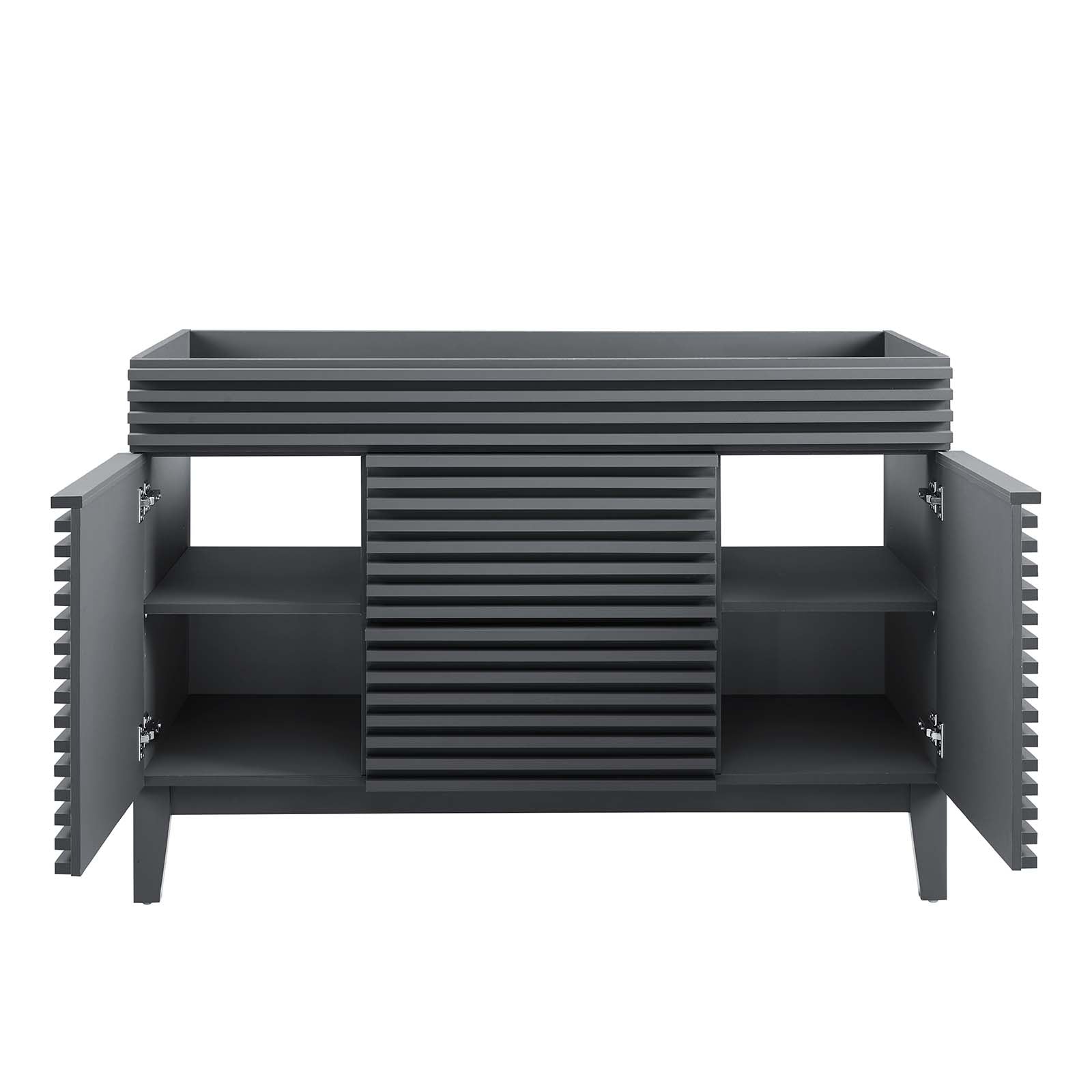 Modway Bathroom Vanity - Render 48" Single Bathroom Vanity Cabinet Gray
