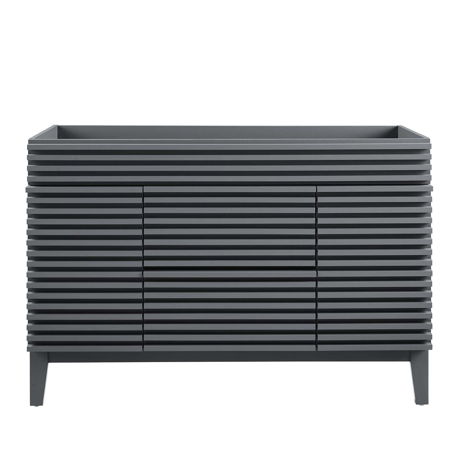 Modway Bathroom Vanity - Render 48" Single Bathroom Vanity Cabinet Gray