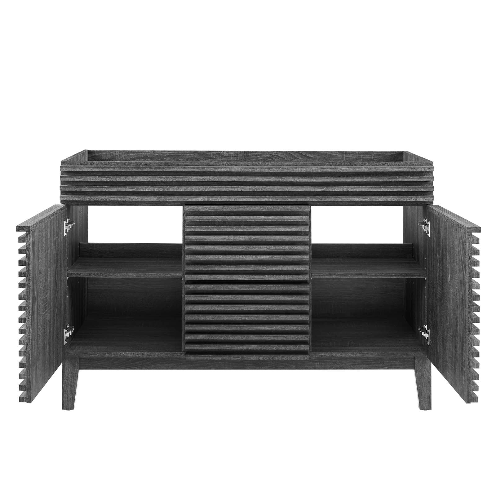 Modway Bathroom Vanity - Render 48" Double Bathroom Vanity Cabinet Charcoal