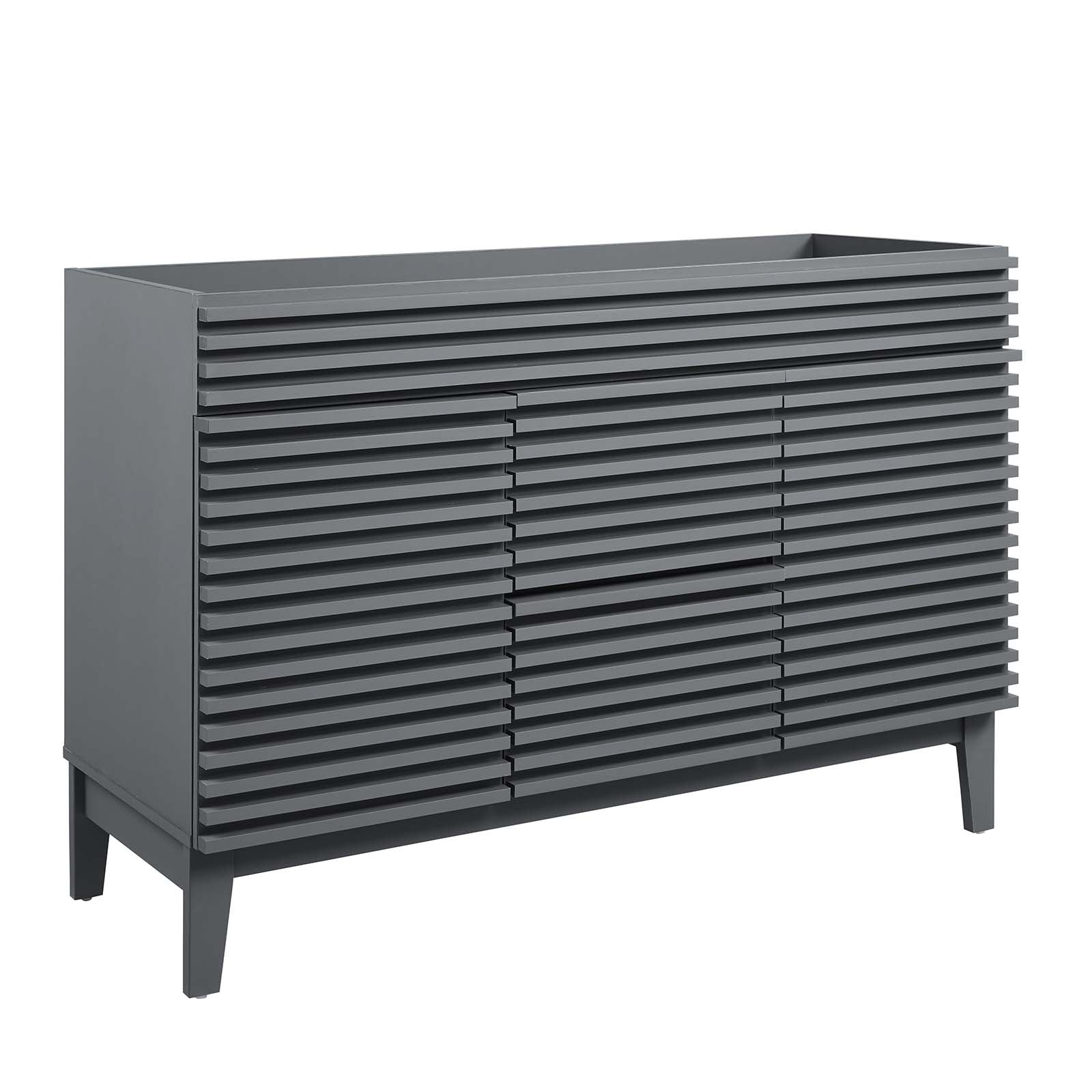 Modway Bathroom Vanity - Render 48" Double Bathroom Vanity Cabinet Gray
