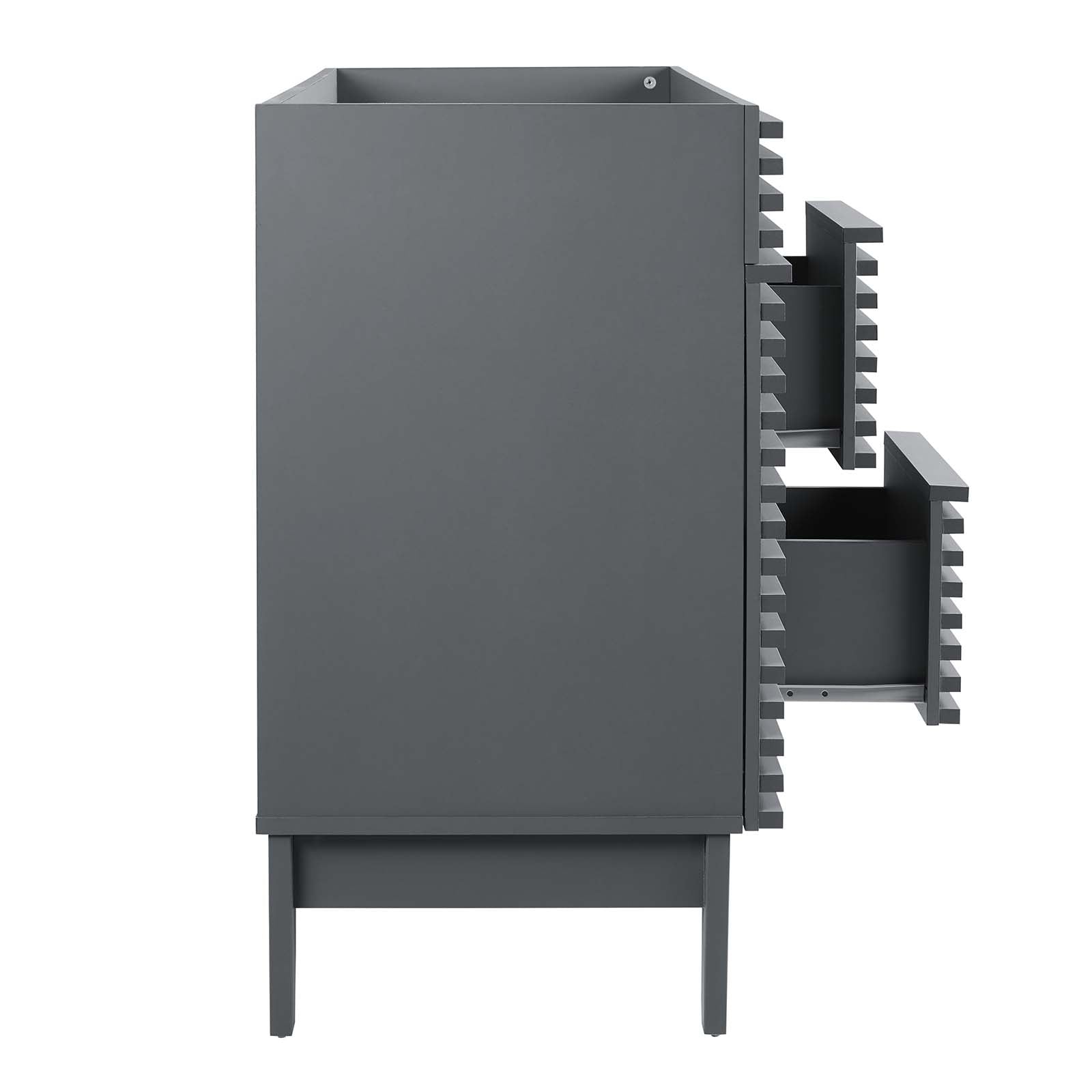 Modway Bathroom Vanity - Render 48" Double Bathroom Vanity Cabinet Gray