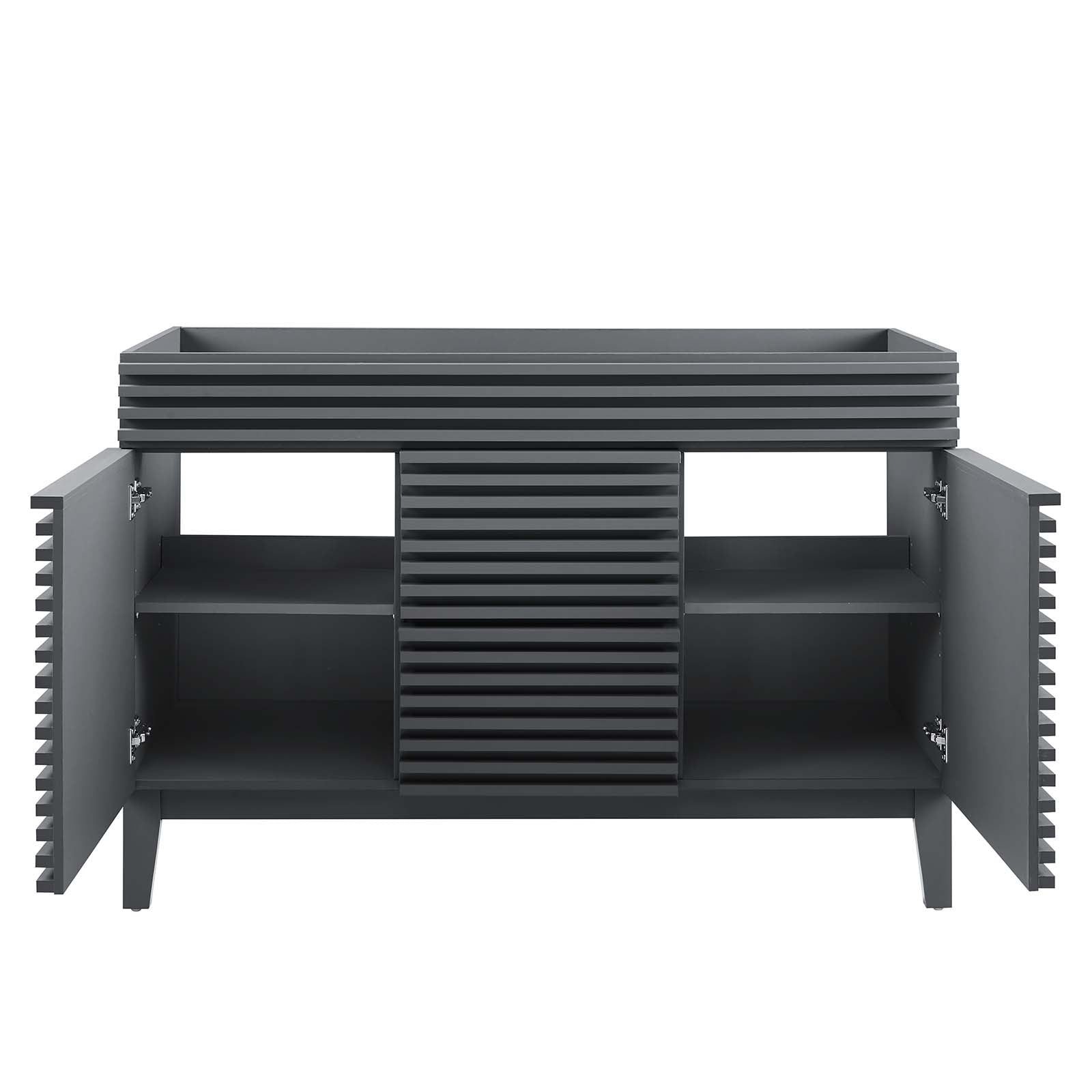 Modway Bathroom Vanity - Render 48" Double Bathroom Vanity Cabinet Gray