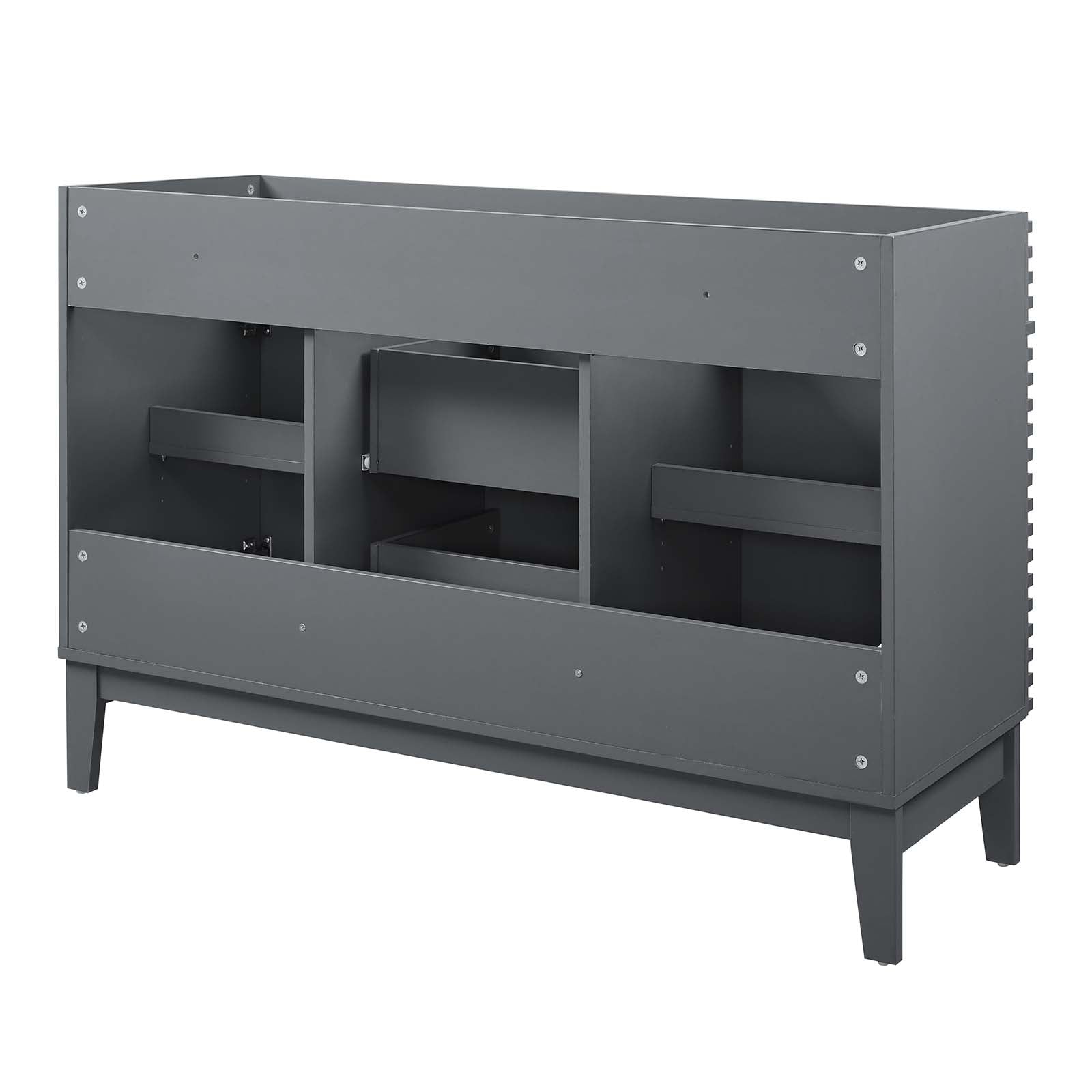 Modway Bathroom Vanity - Render 48" Double Bathroom Vanity Cabinet Gray