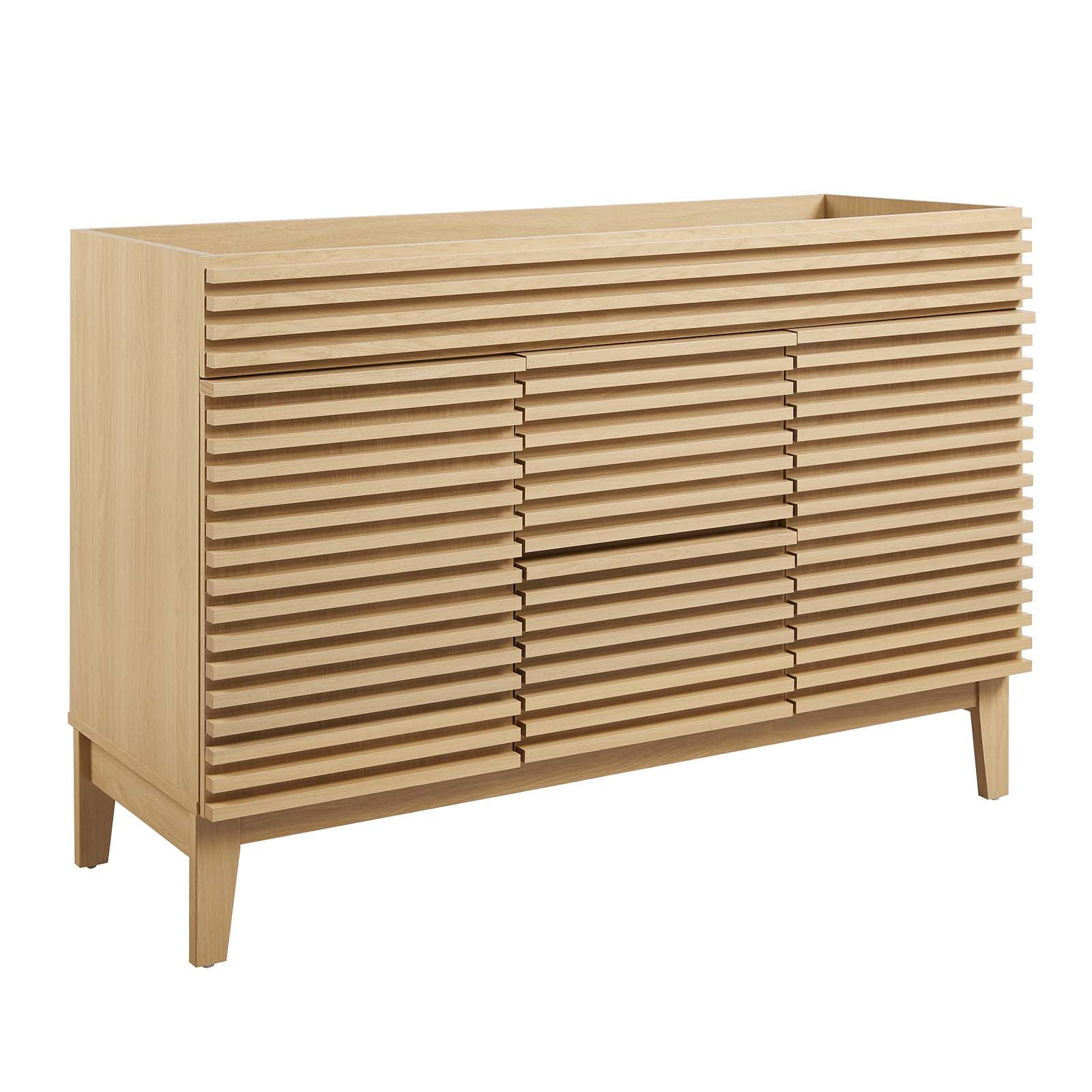 Modway Bathroom Vanity - Render 48" Double Bathroom Vanity Cabinet Oak