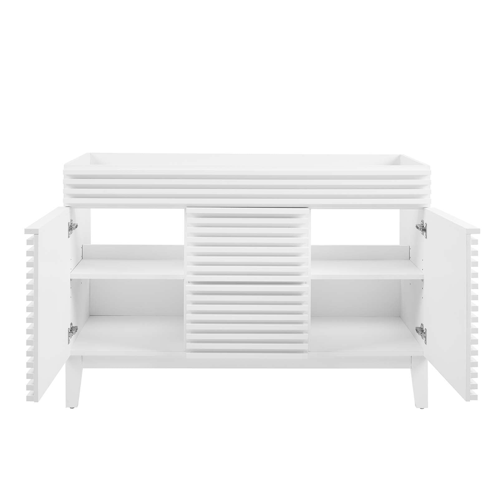 Modway Bathroom Vanity - Render 48" Double Bathroom Vanity Cabinet White
