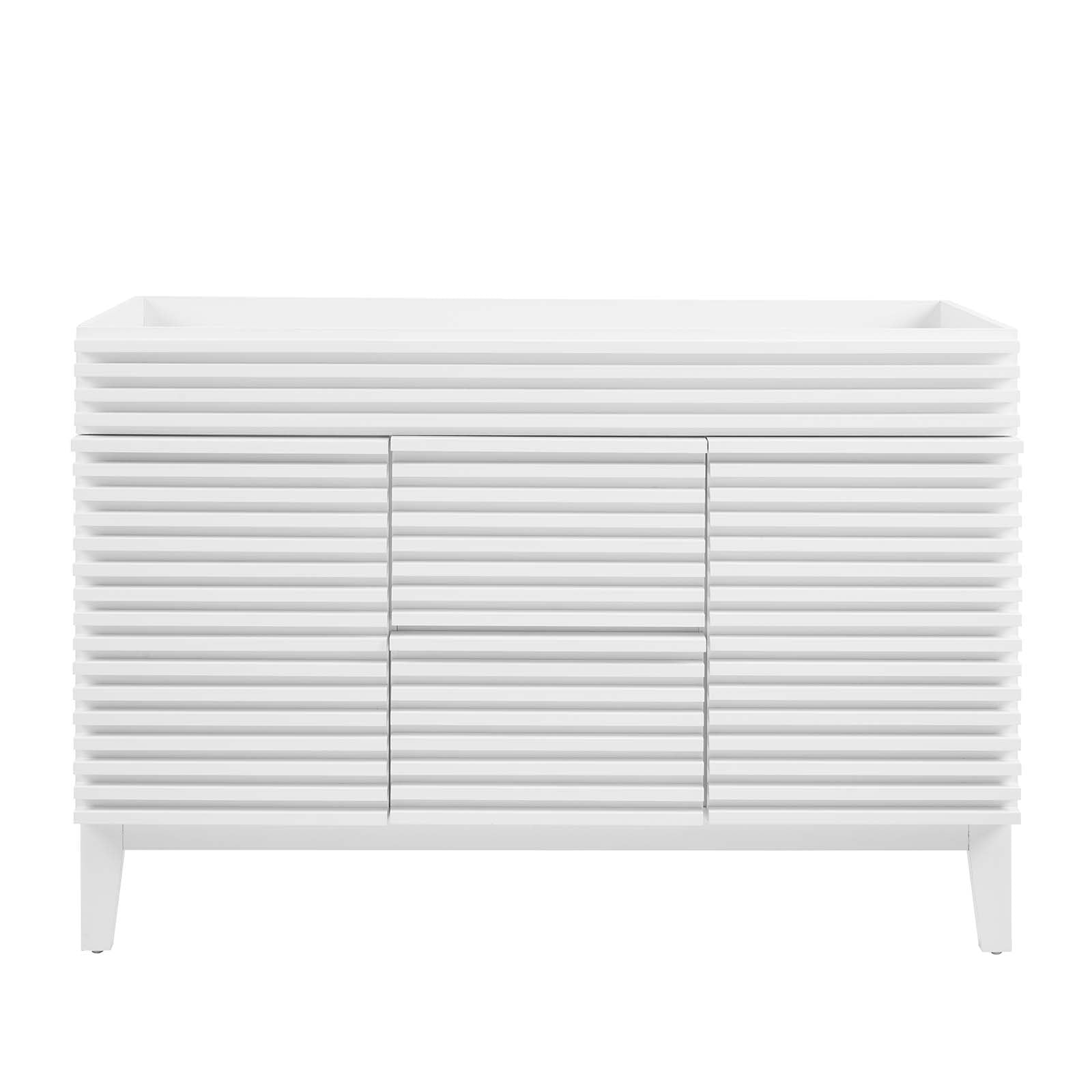 Modway Bathroom Vanity - Render 48" Double Bathroom Vanity Cabinet White