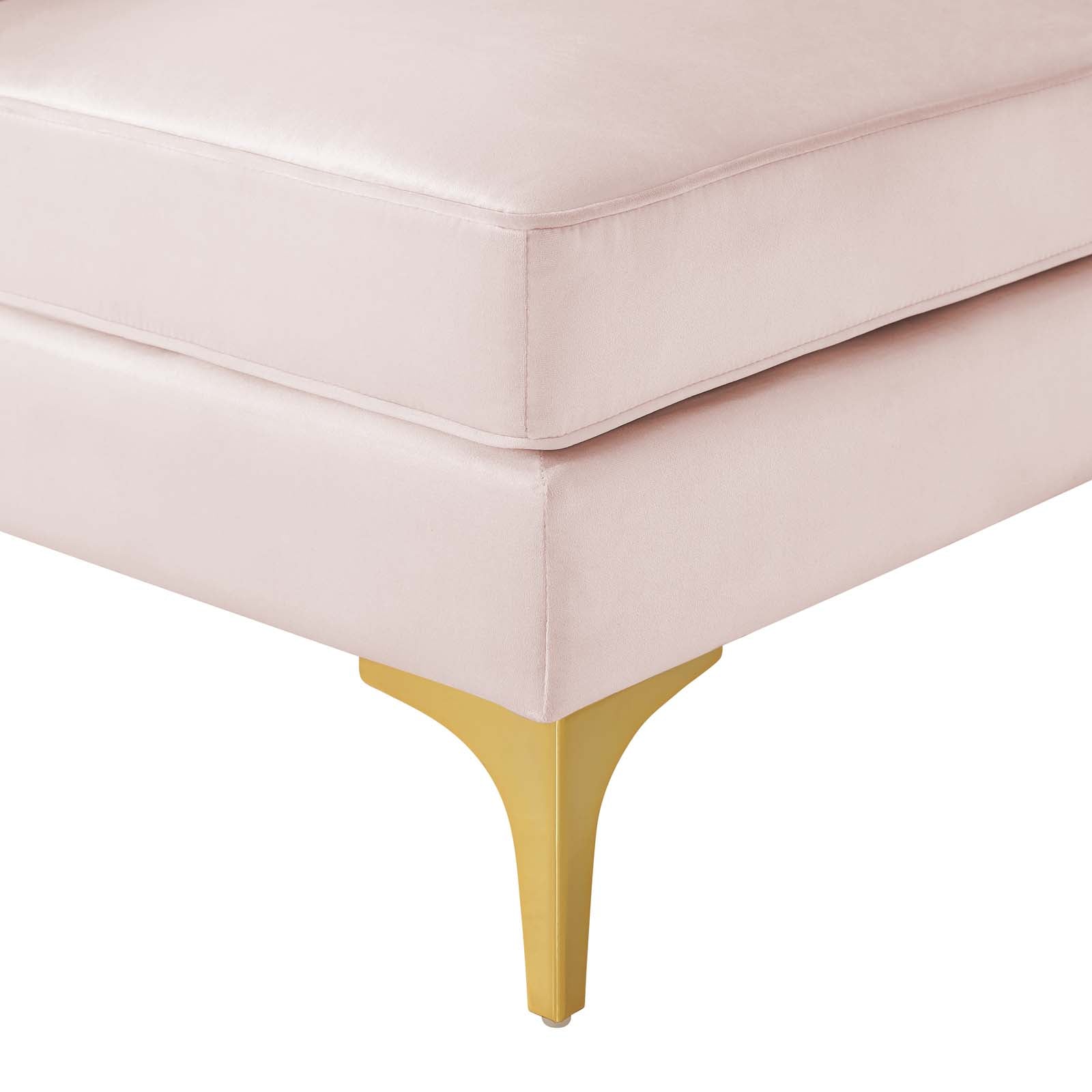 Modway Sofas & Couches - Triumph Channel Tufted Performance Velvet 3-Seater Sofa Pink